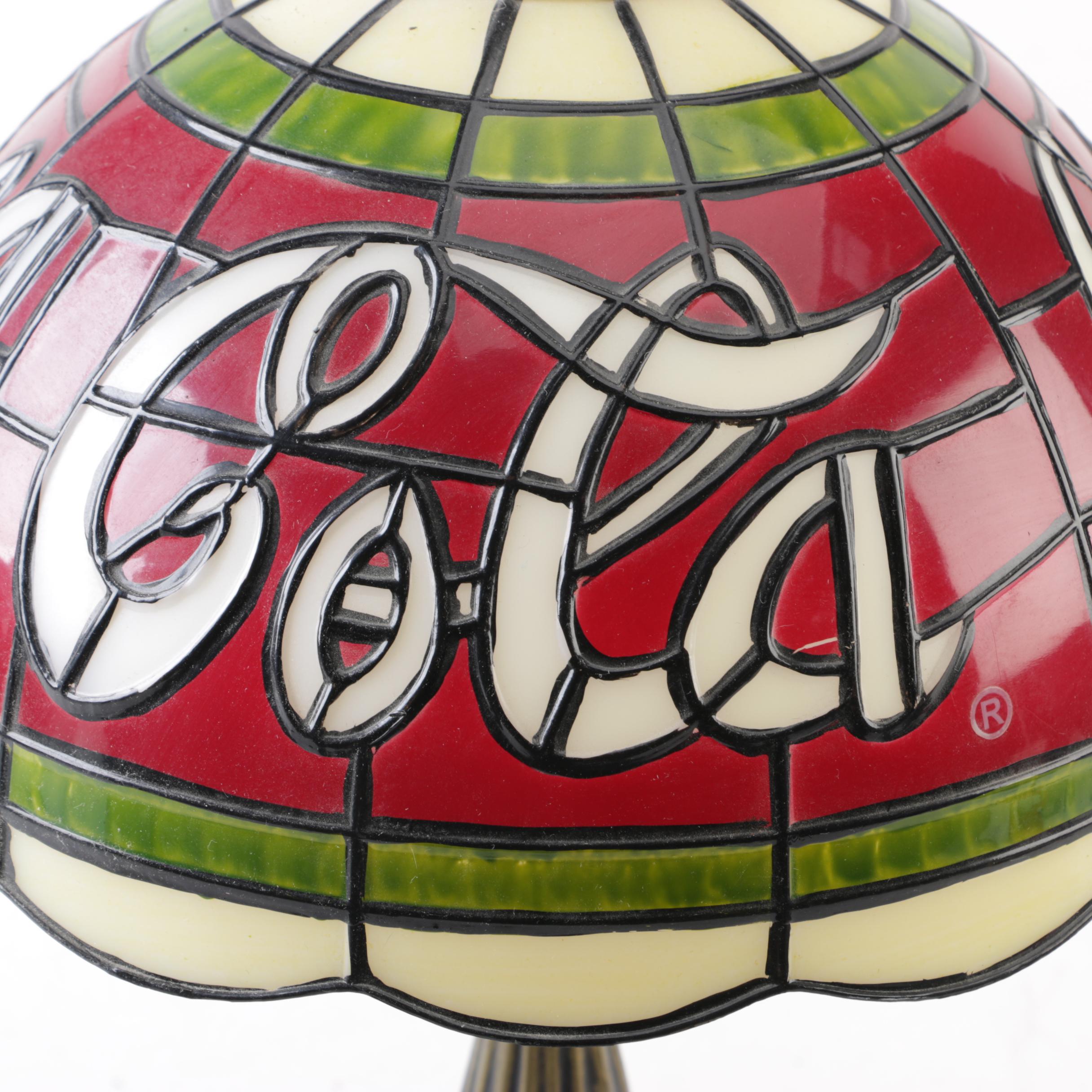 Coca-Cola Meyda Tiffany Style Table Lamp