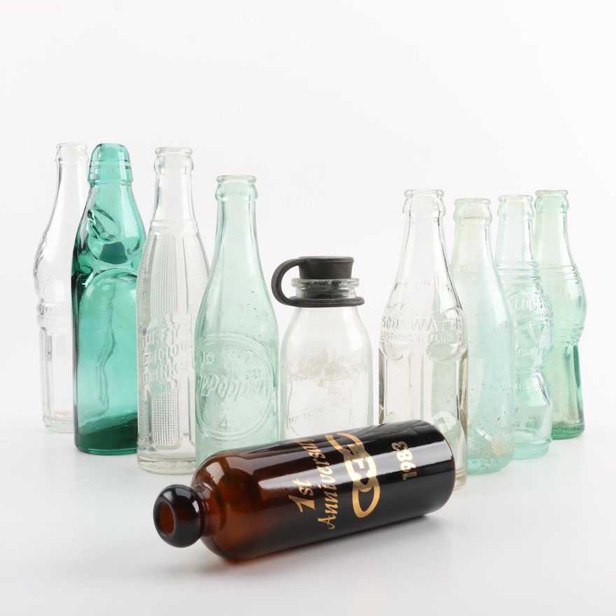 Dr. Pepper, Duffy's Delicious Drinks and Other Glass Bottles