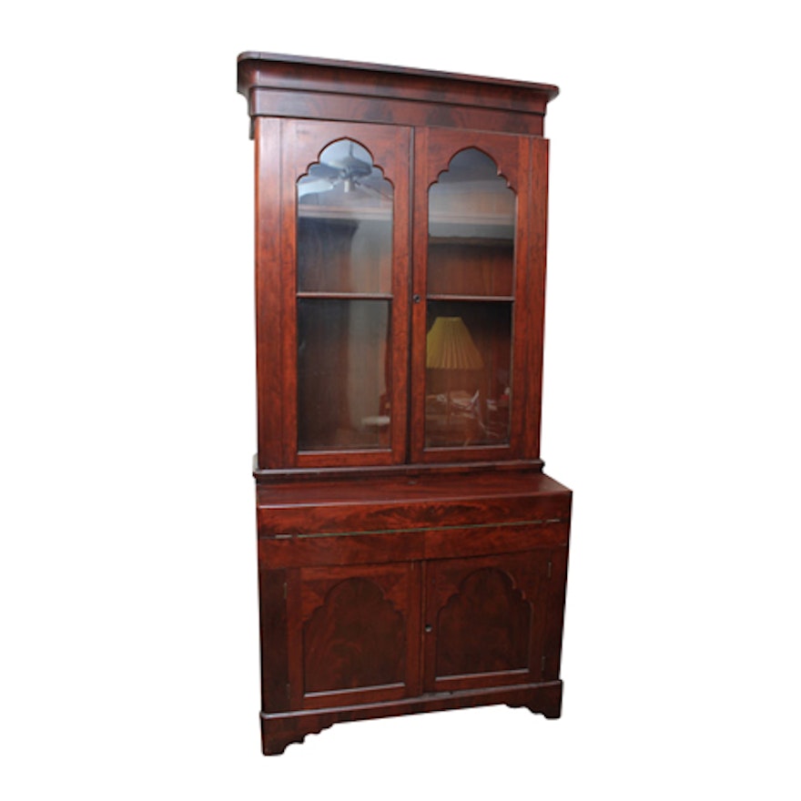 Antique Mahogany China Cabinet