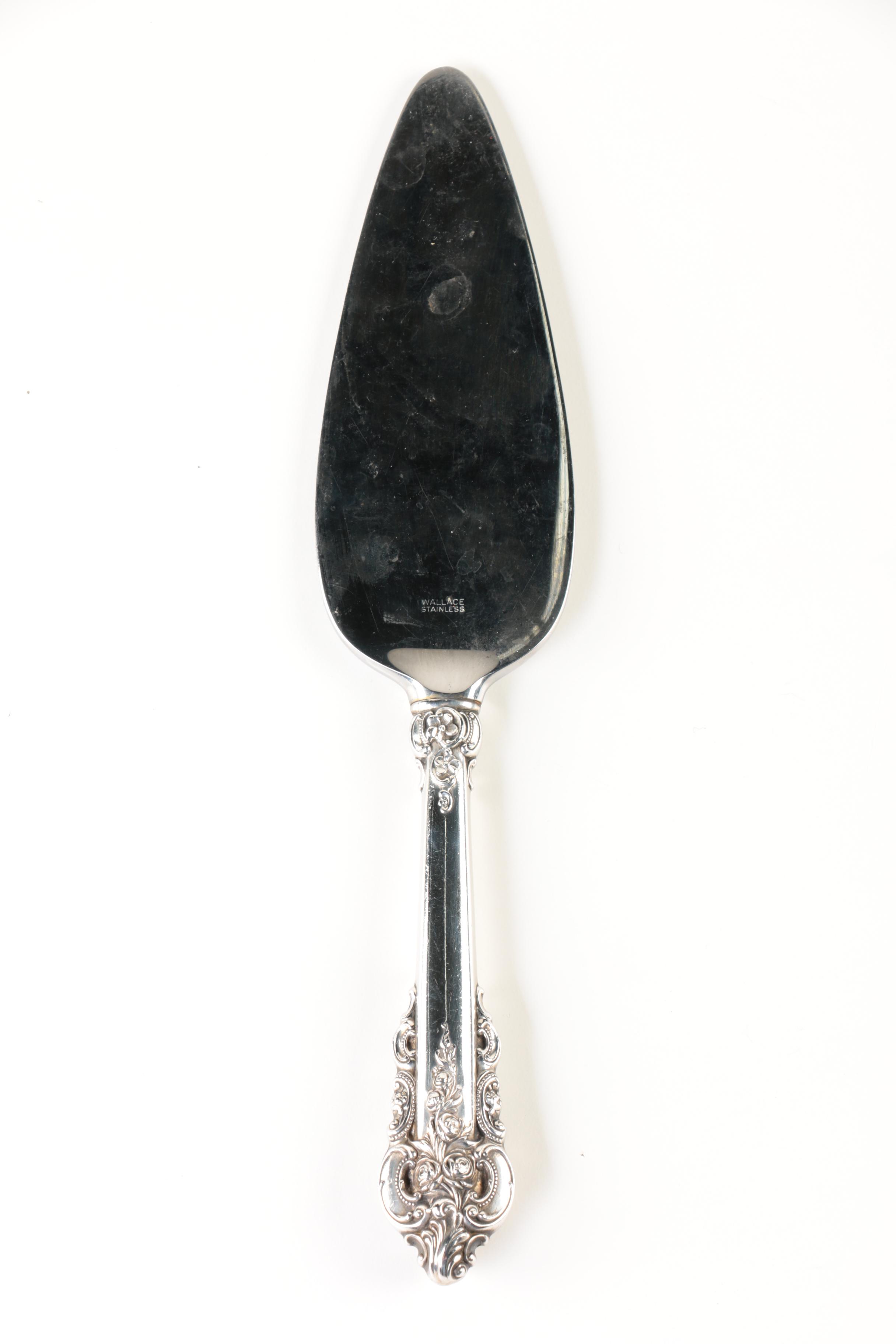 Wallace "Grande Baroque" Pie Server with Other Sterling Serving Utensils