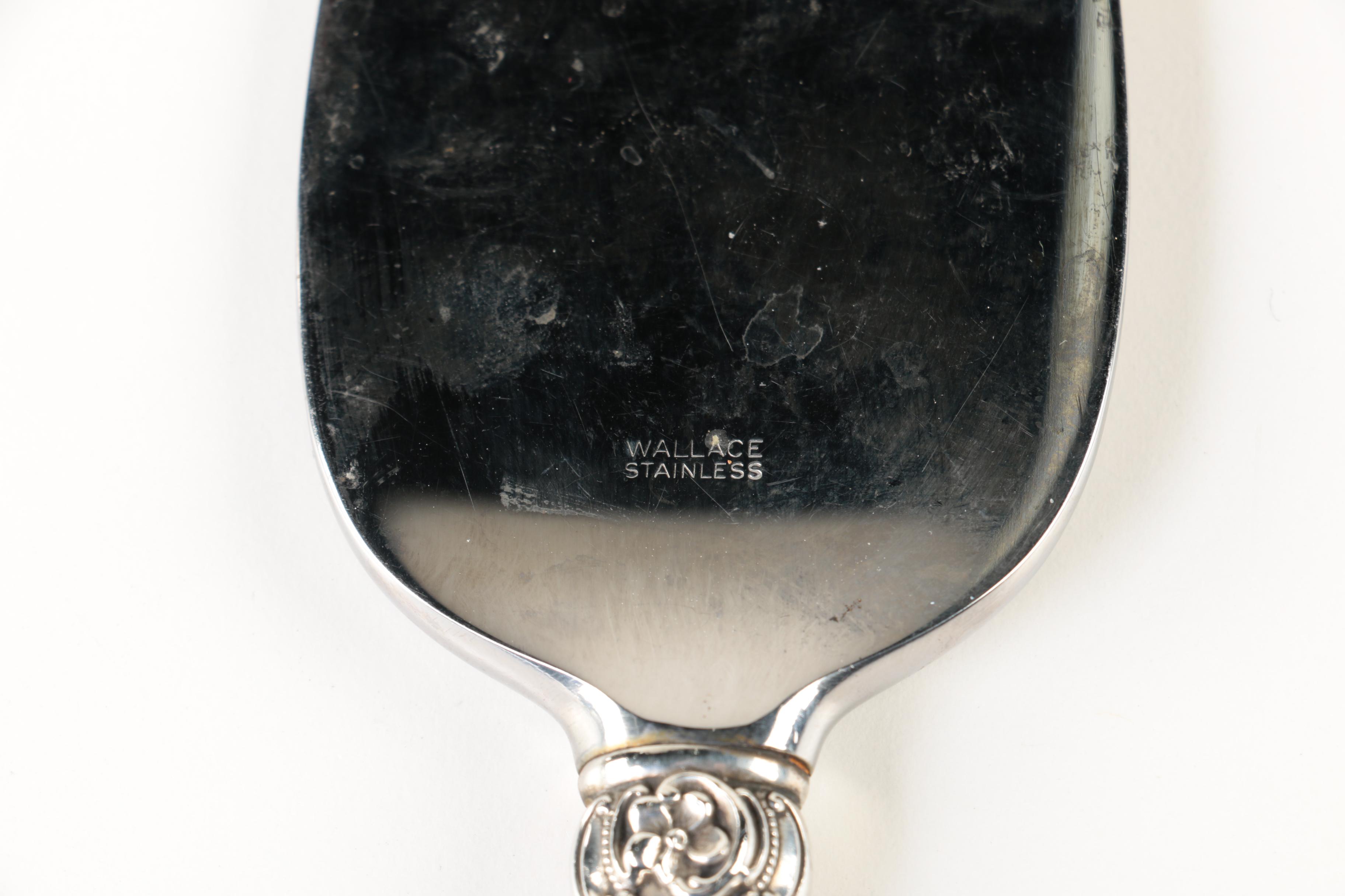Wallace "Grande Baroque" Pie Server with Other Sterling Serving Utensils