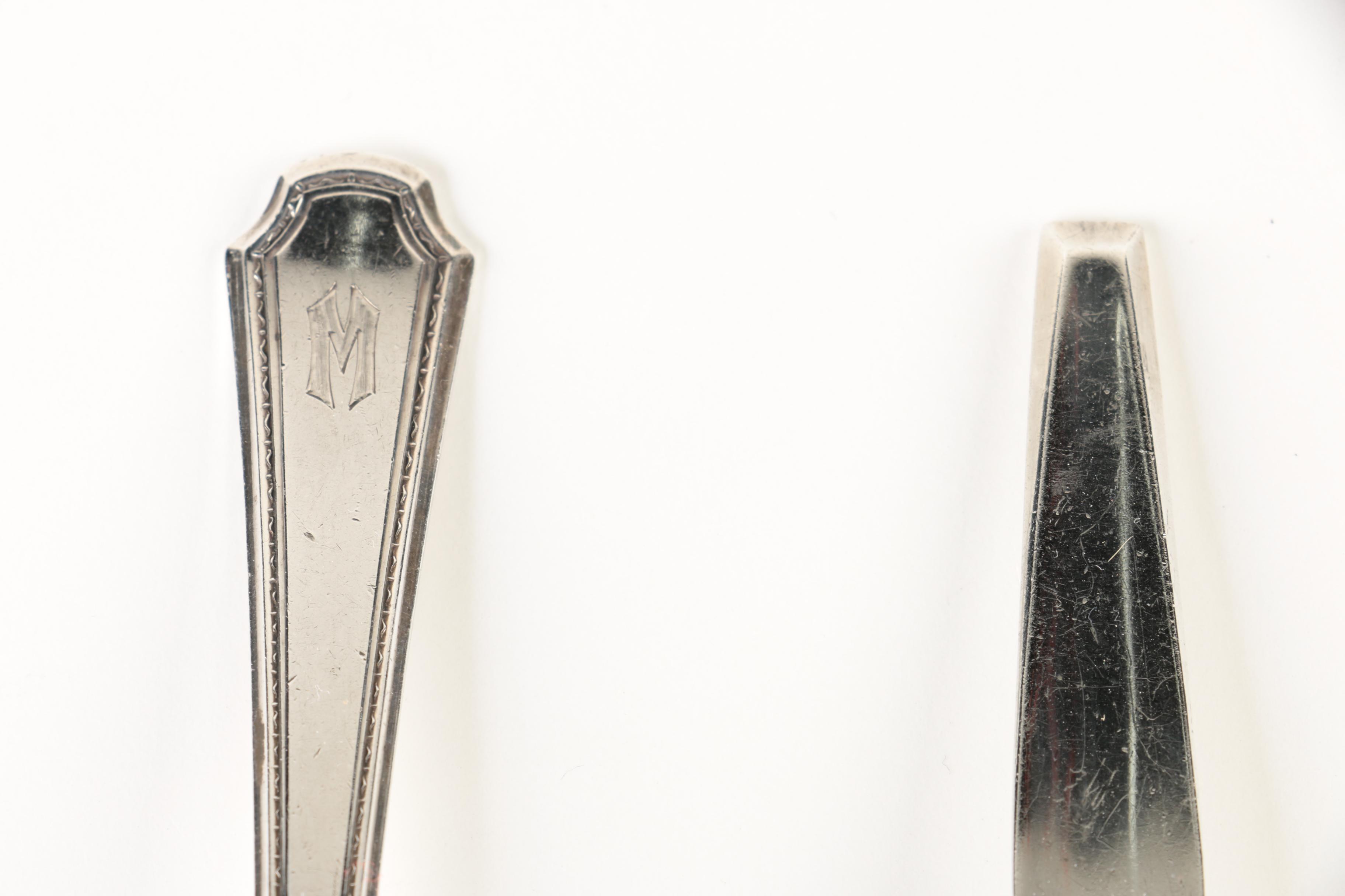 Wallace "Grande Baroque" Pie Server with Other Sterling Serving Utensils