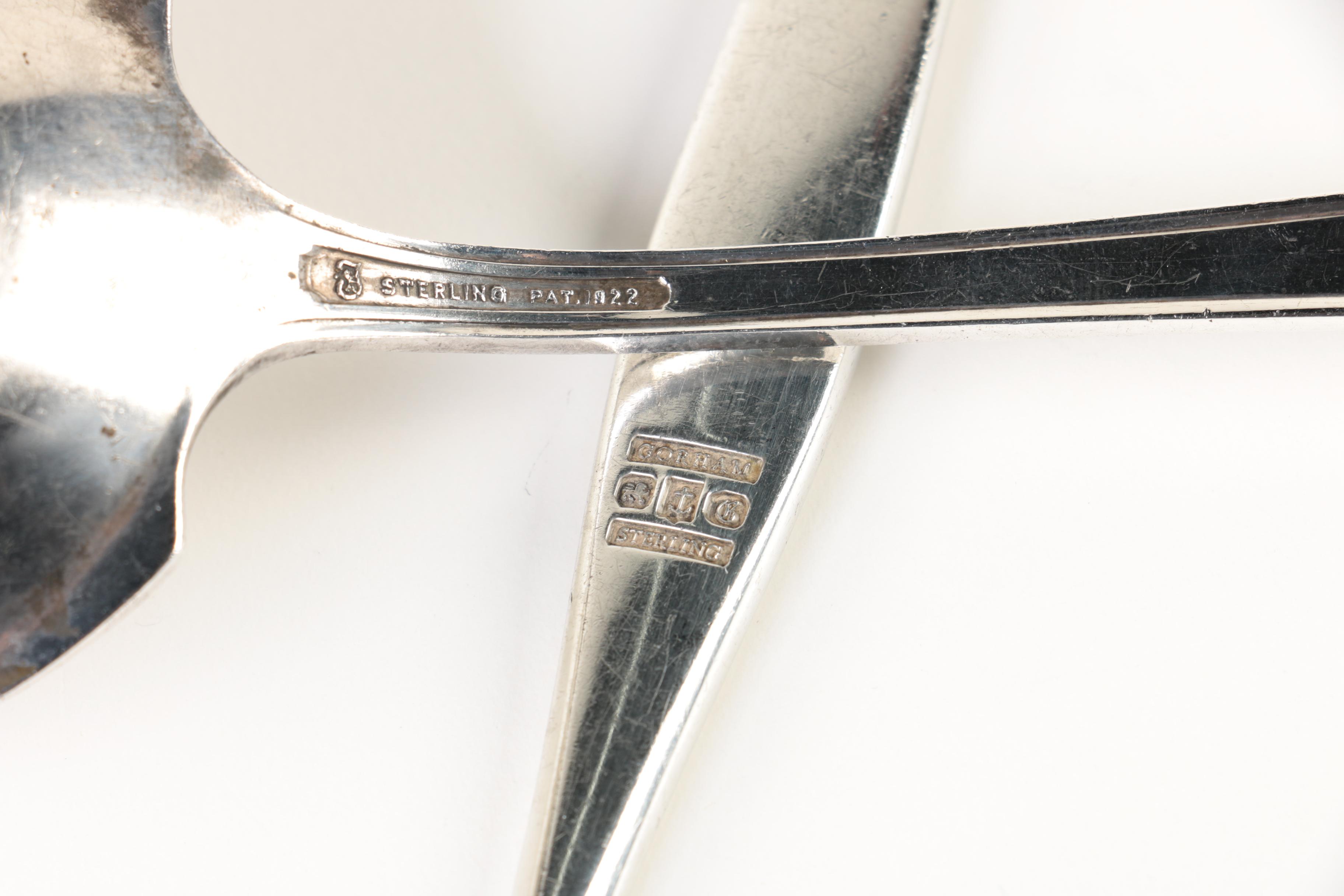 Wallace "Grande Baroque" Pie Server with Other Sterling Serving Utensils