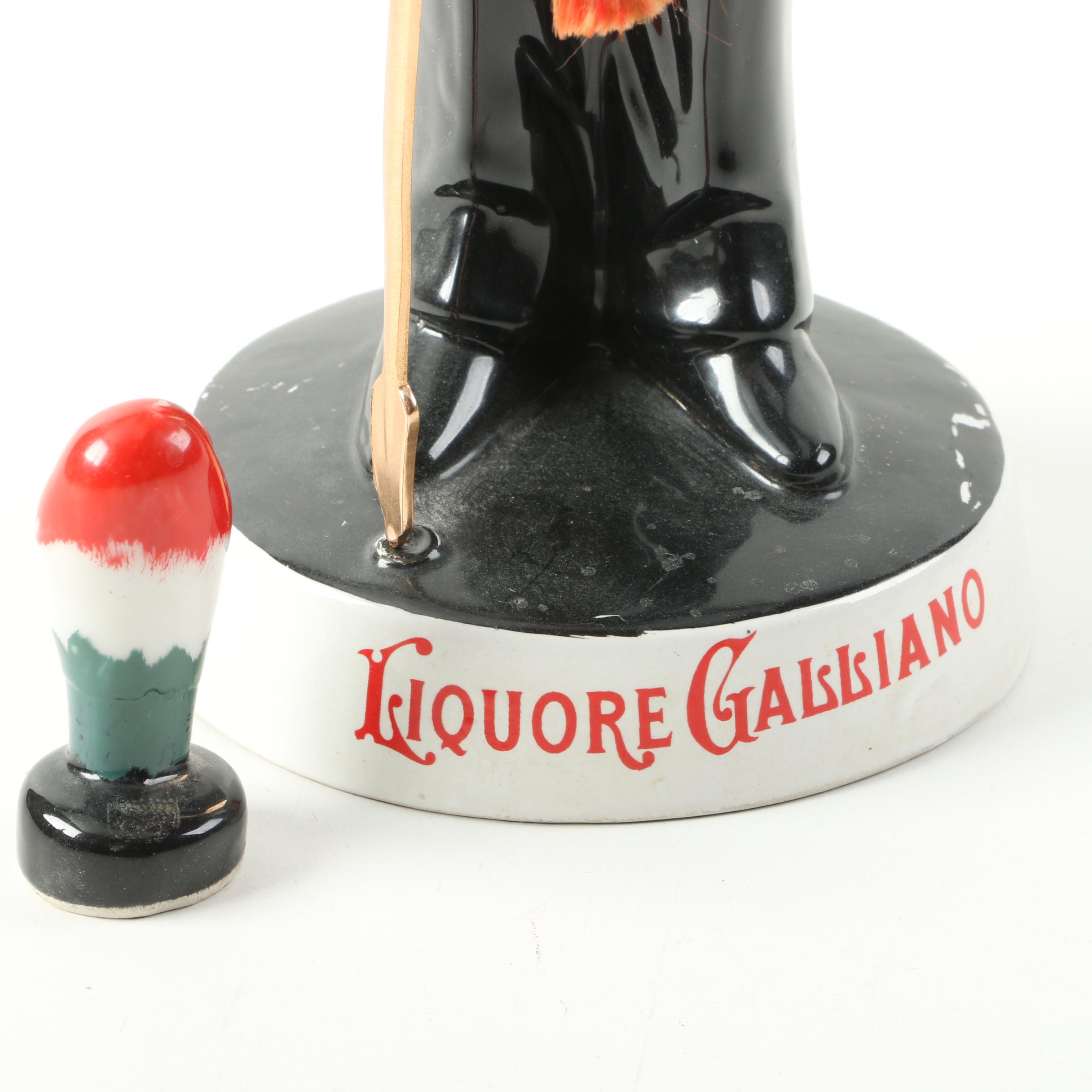 Vintage Italian Liquor Decanters with Military Figures