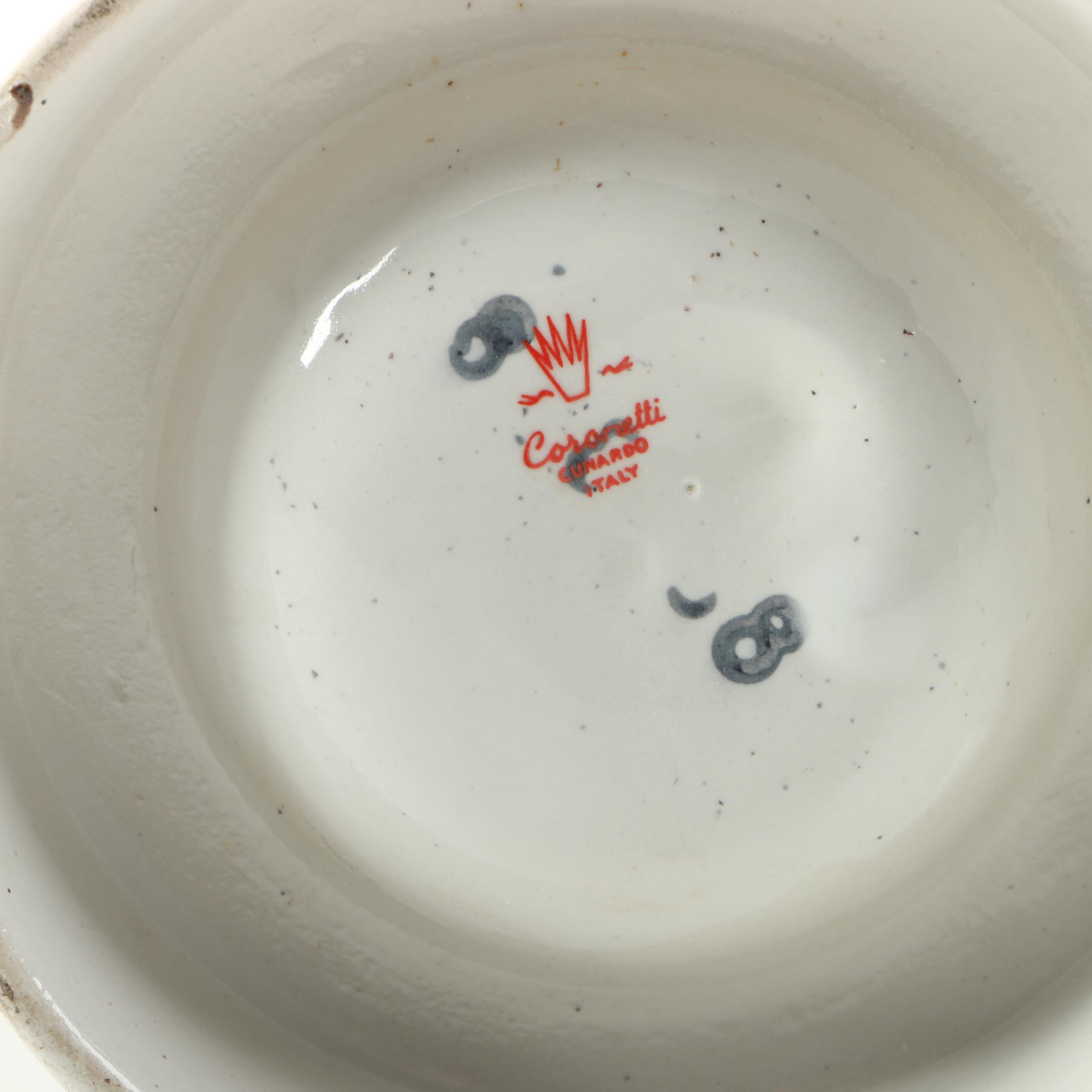 Vintage Italian Liquor Decanters with Military Figures