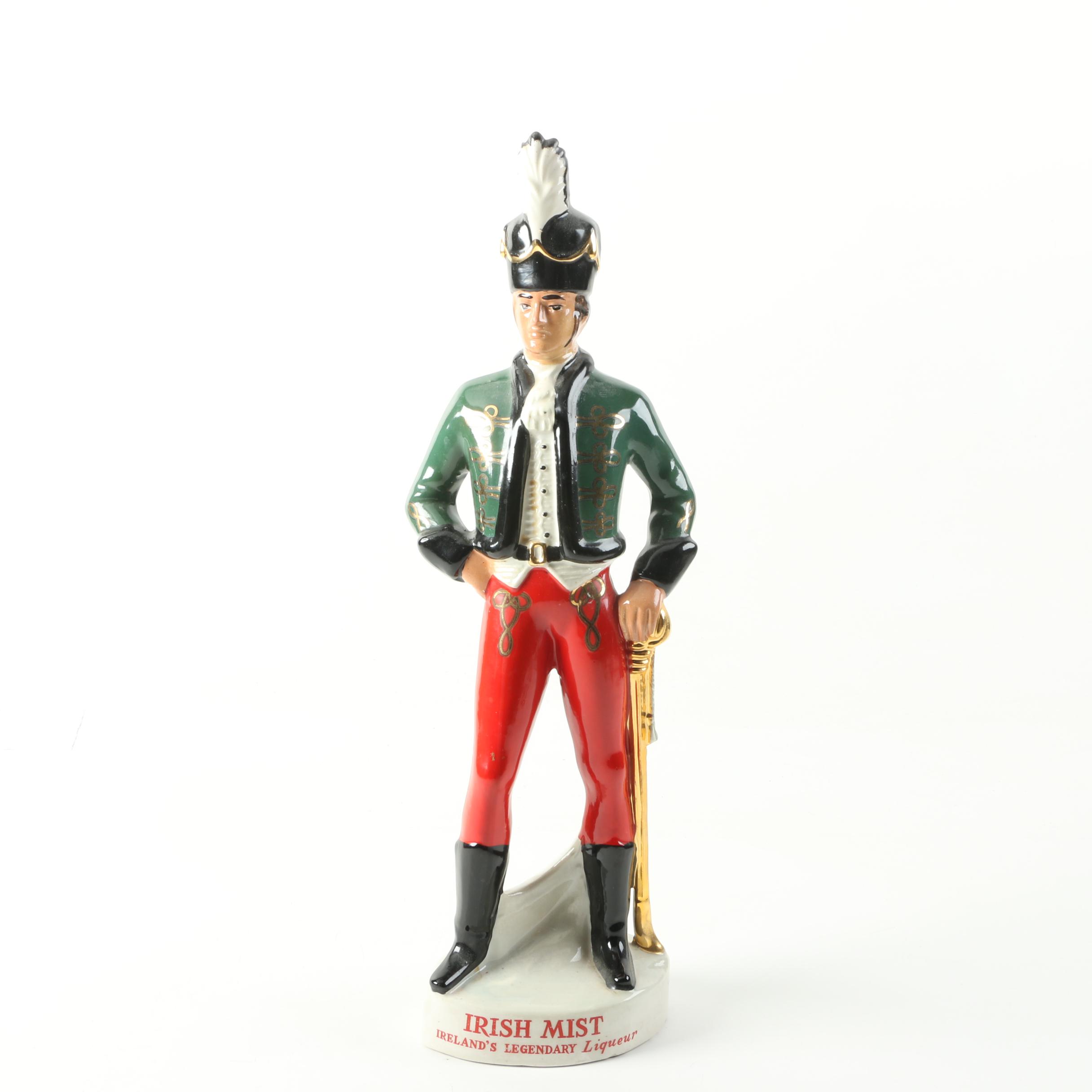 Vintage Italian Liquor Decanters with Military Figures