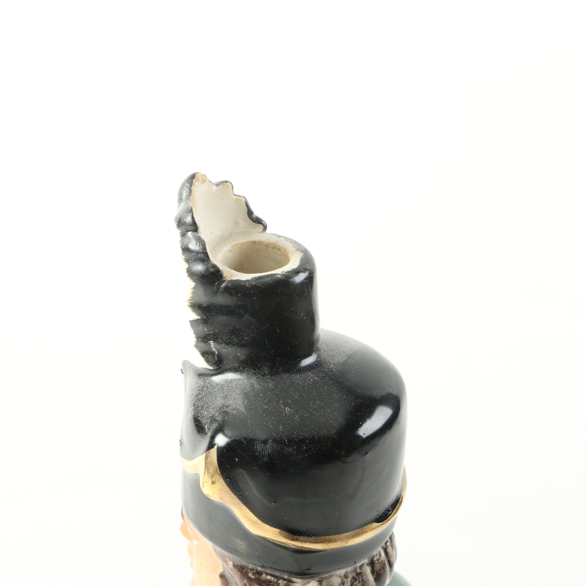 Vintage Italian Liquor Decanters with Military Figures