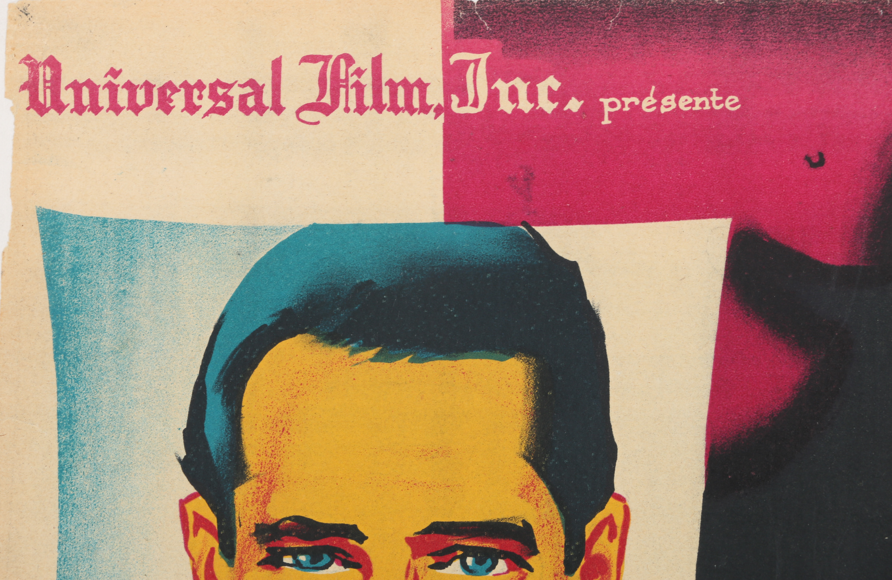 Vintage Lithograph Movie Poster "La Soif du Mal"