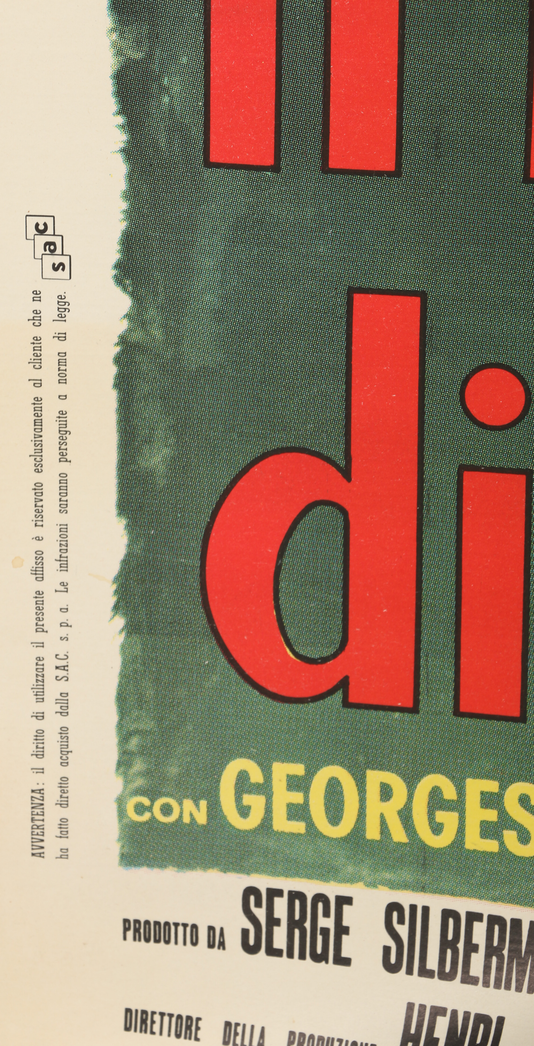 Vintage Halftone Film Poster "il Diario di una Cameriera"