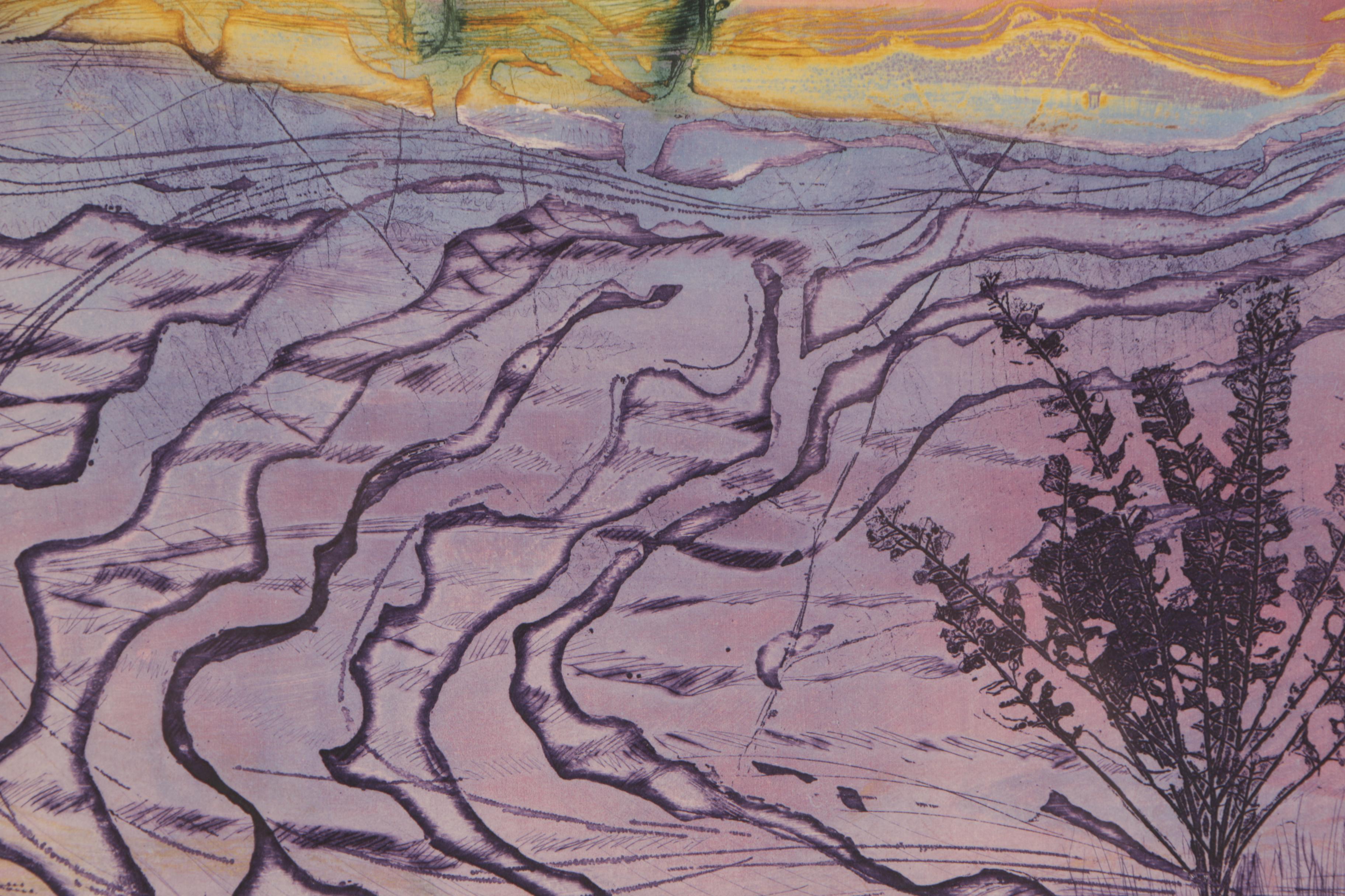 Speyer 1973 Etching a la Poupée "The Great Canadian Landscape"