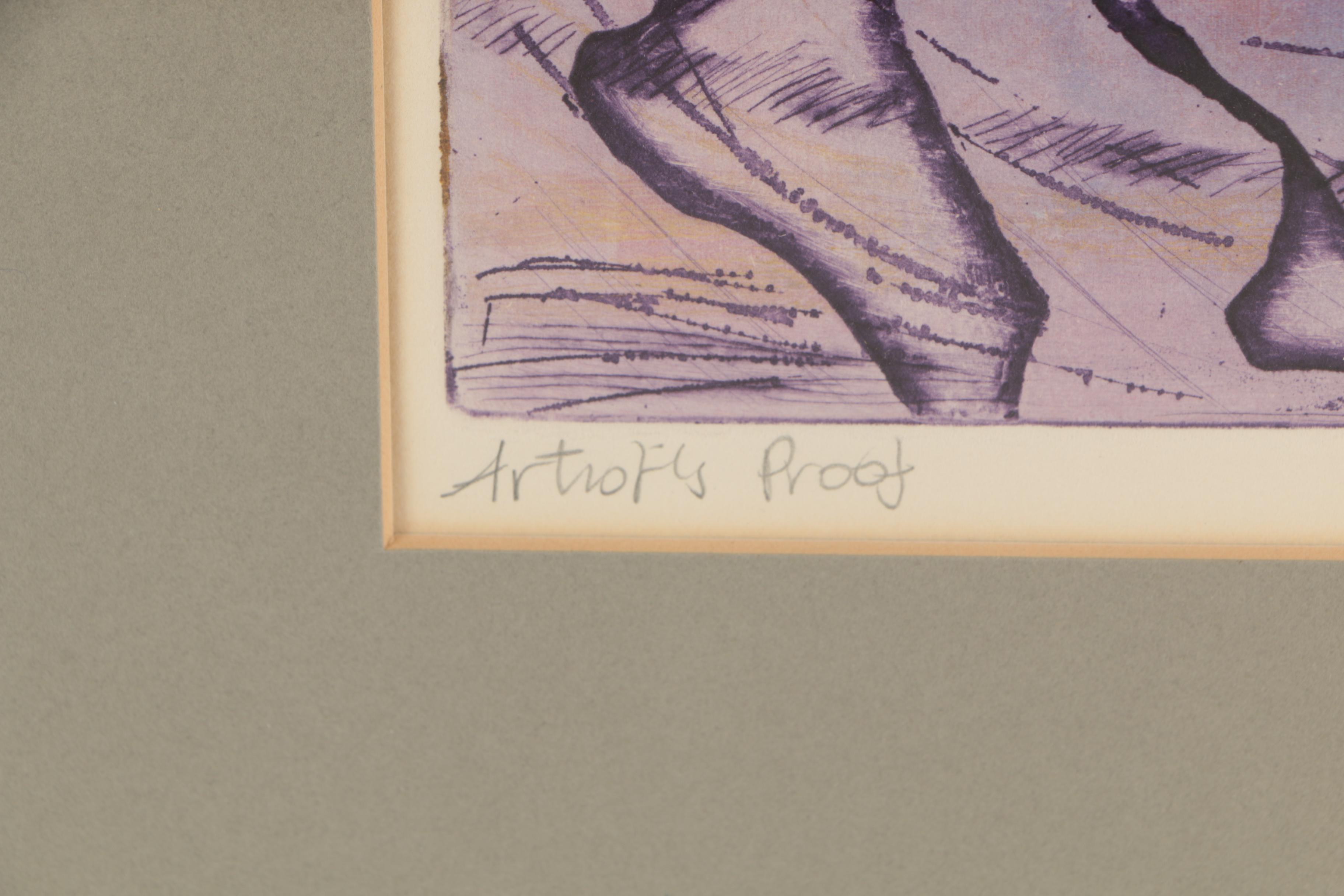 Speyer 1973 Etching a la Poupée "The Great Canadian Landscape"