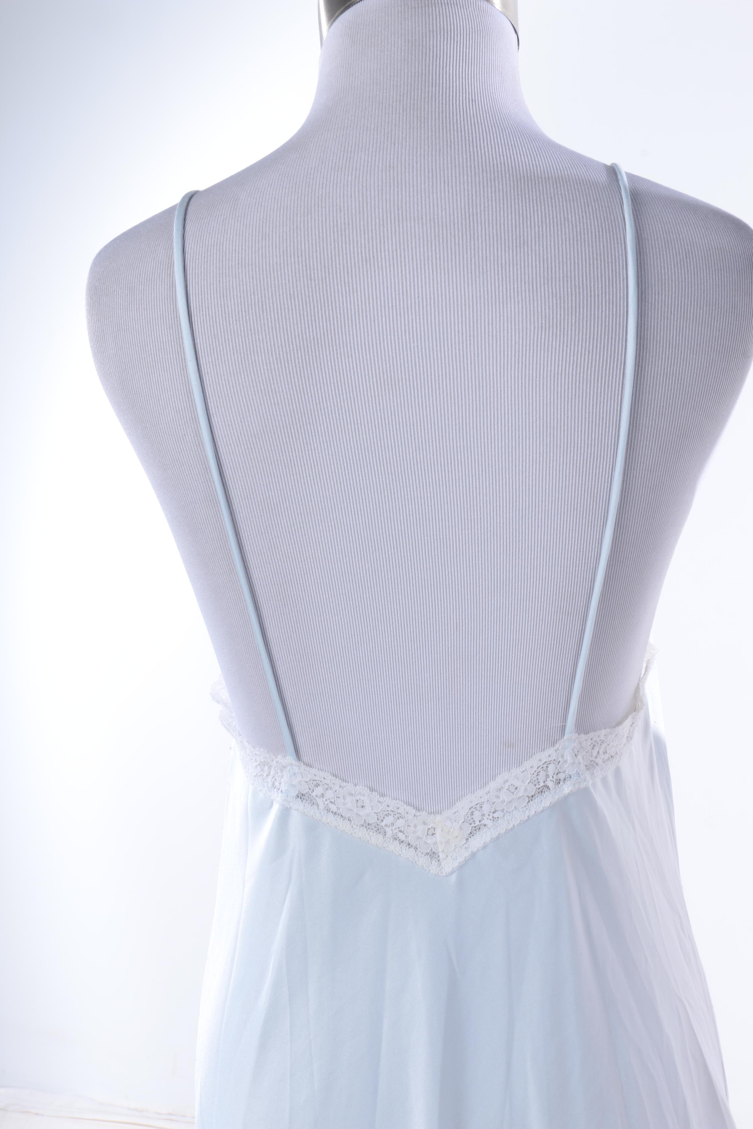 Vintage Nylon Chiffon Nightgowns and Quilted House Coat by Neiman Marcus