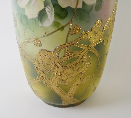 Vintage Japanese Hand-Painted Porcelain Vase
