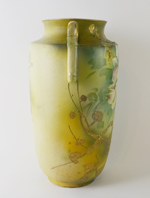 Vintage Japanese Hand-Painted Porcelain Vase