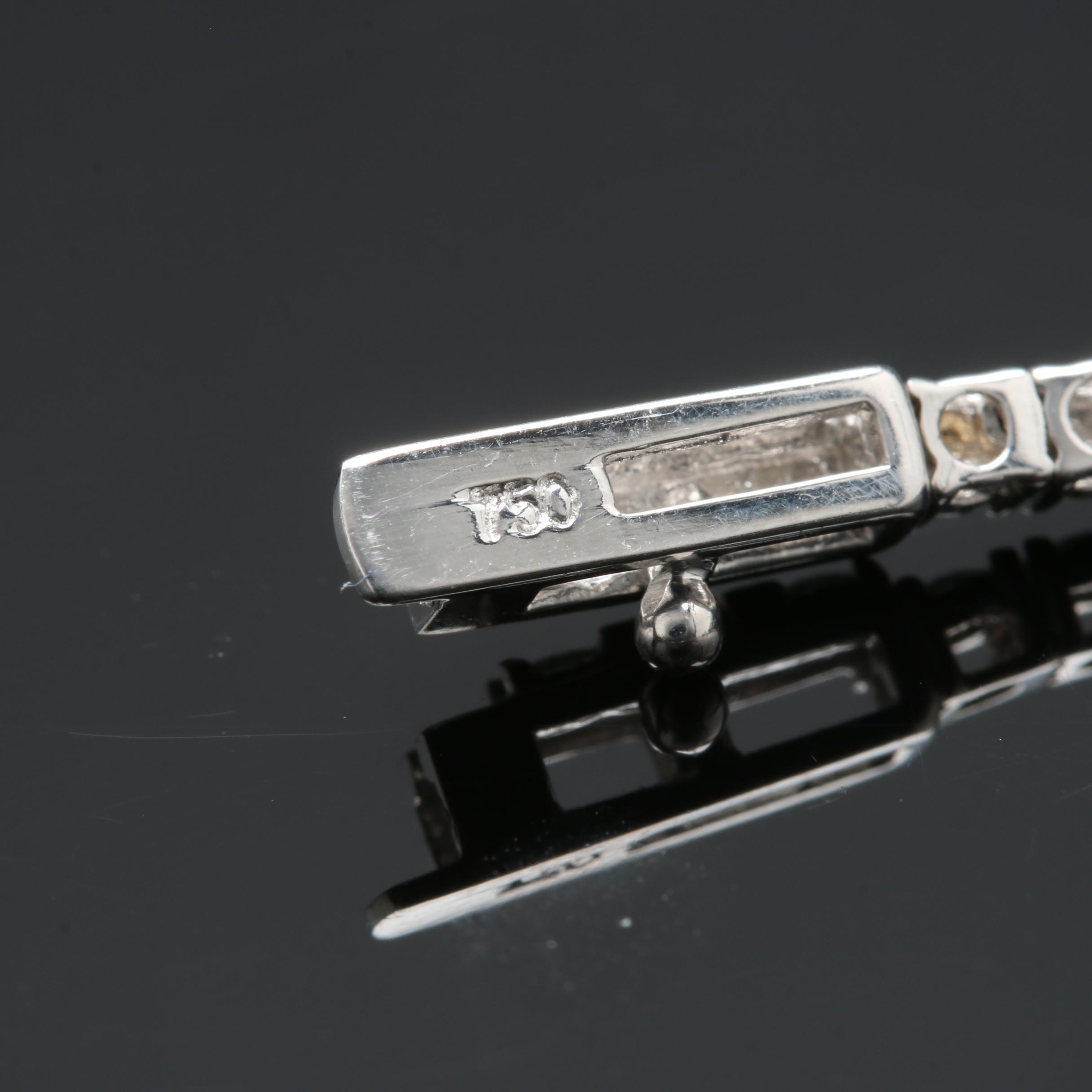 14K and 18K White Gold 4.36 CT Emerald and 3.64 CTW Diamond Necklace