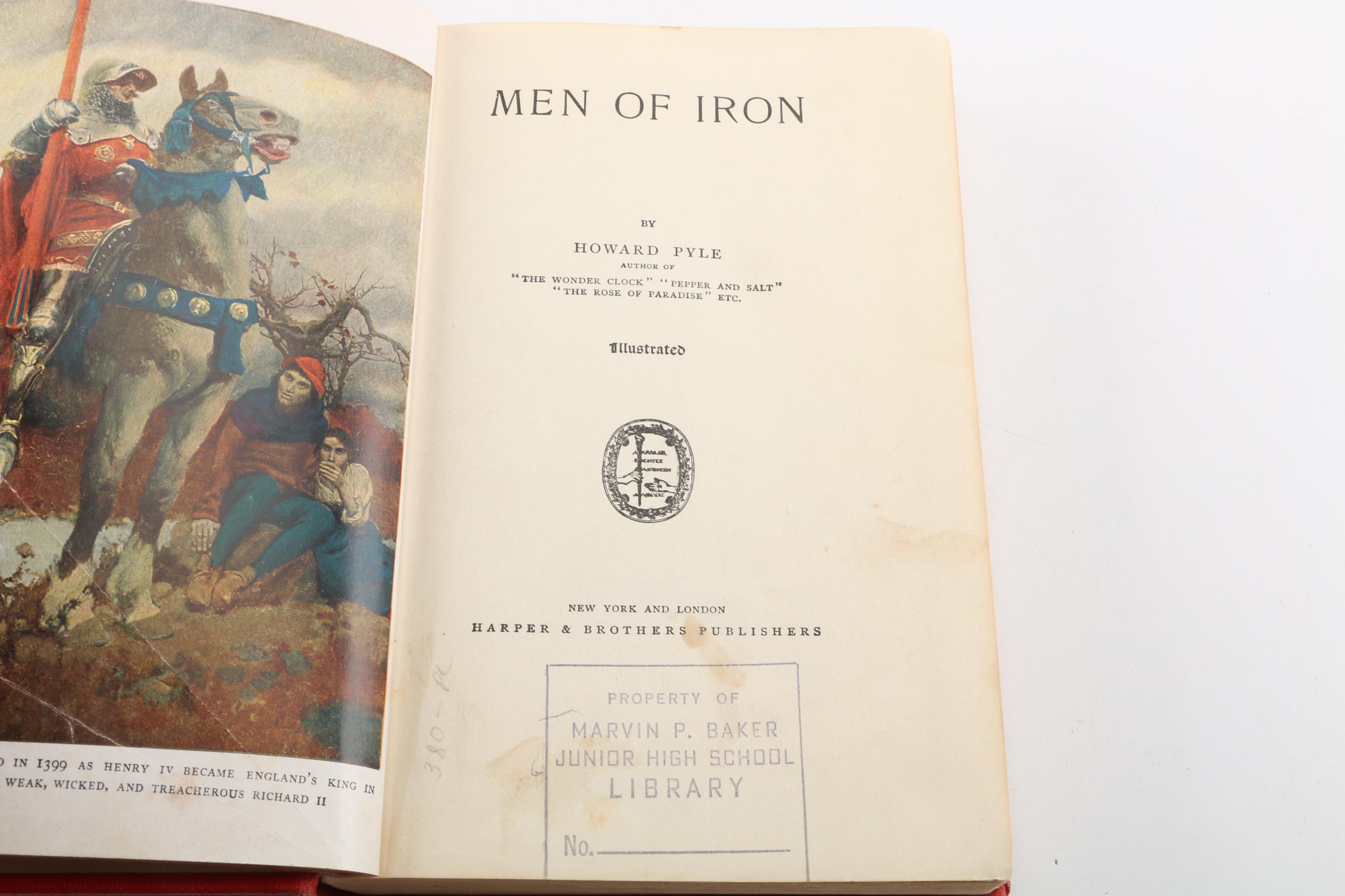 1919 "Men of Iron" by Howard Pyle and Other Books
