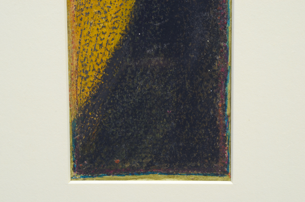 Edgar Hatten 1980 Oil Painting on Paper "Someone"