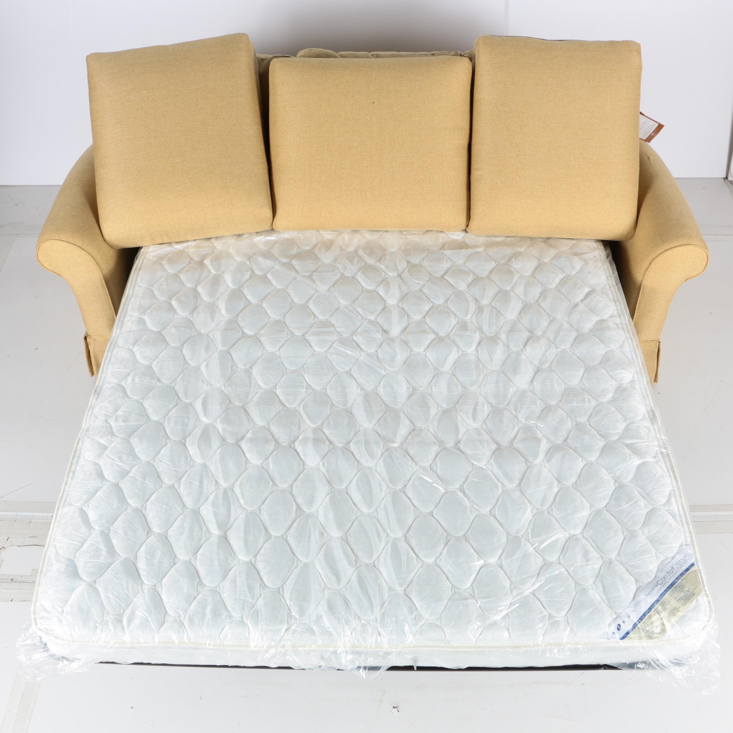 Tan Sleeper Sofa by La-Z-Boy