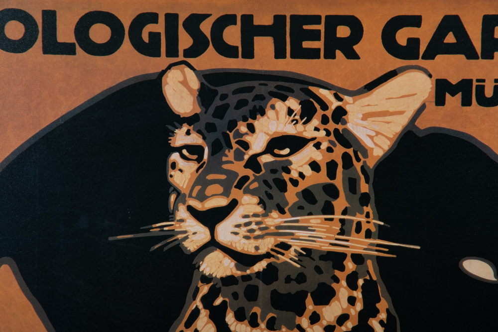 Munich Zoological Garden Poster in Frame