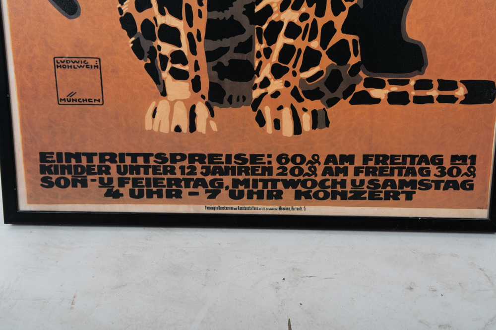 Munich Zoological Garden Poster in Frame