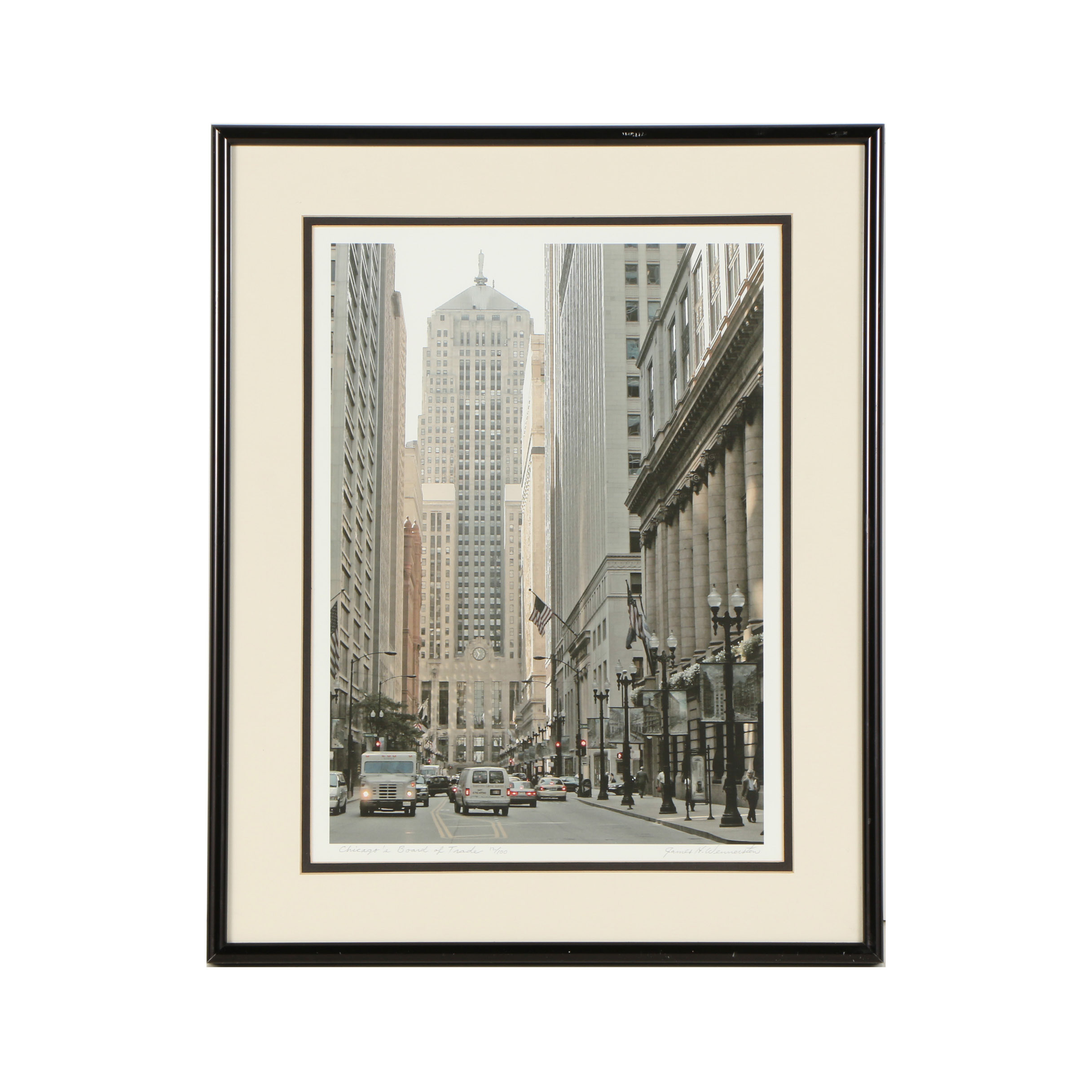 James Wennersten Limited Edition Giclée "Chicago's Board of Trade"
