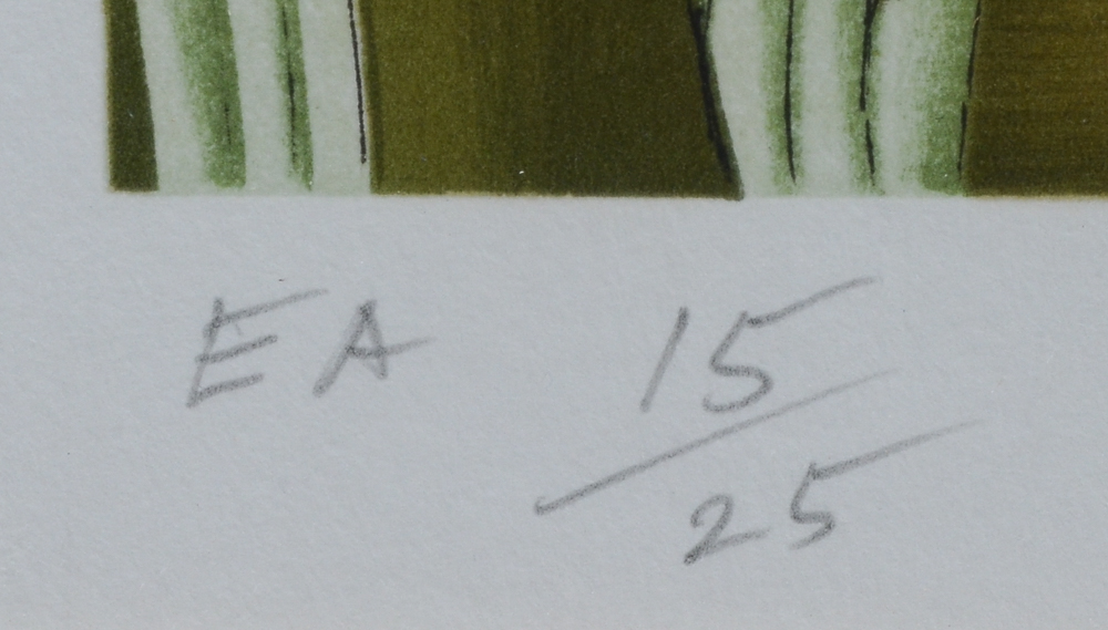 Raymond Peynet Signed Artist's Proof Lithograph "Lovers"