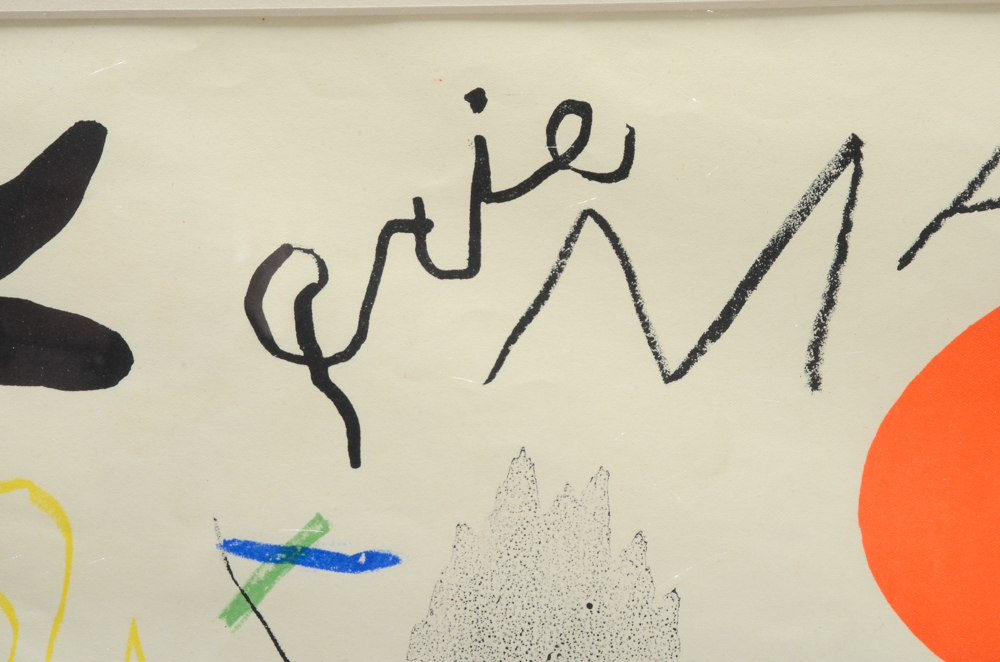 Joan Miró Lithographic Exhibition Poster for Galerie Maeght