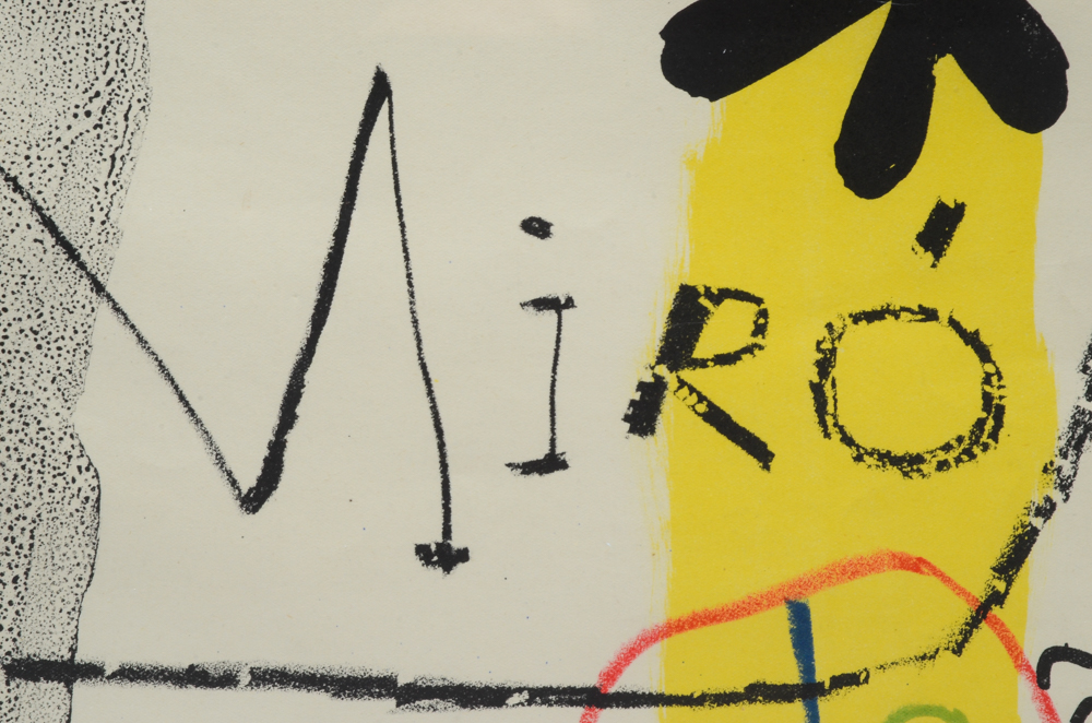 Joan Miró Lithographic Exhibition Poster for Galerie Maeght