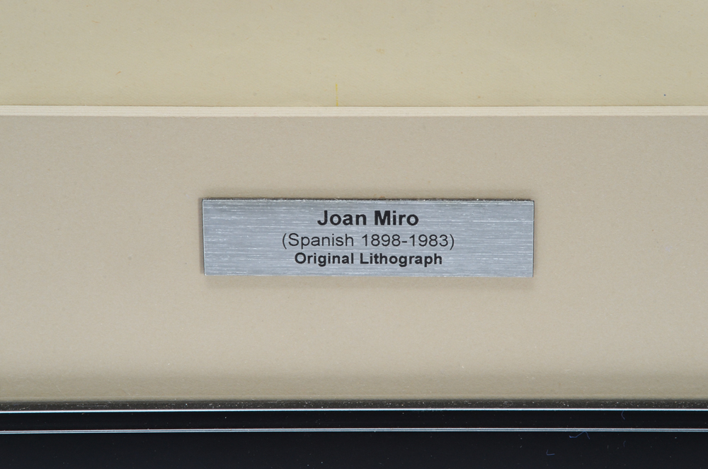 Joan Miró Lithographic Exhibition Poster for Galerie Maeght