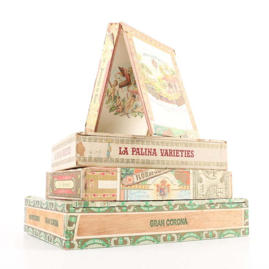 Vintage Cuban and Central American Cigar Boxes