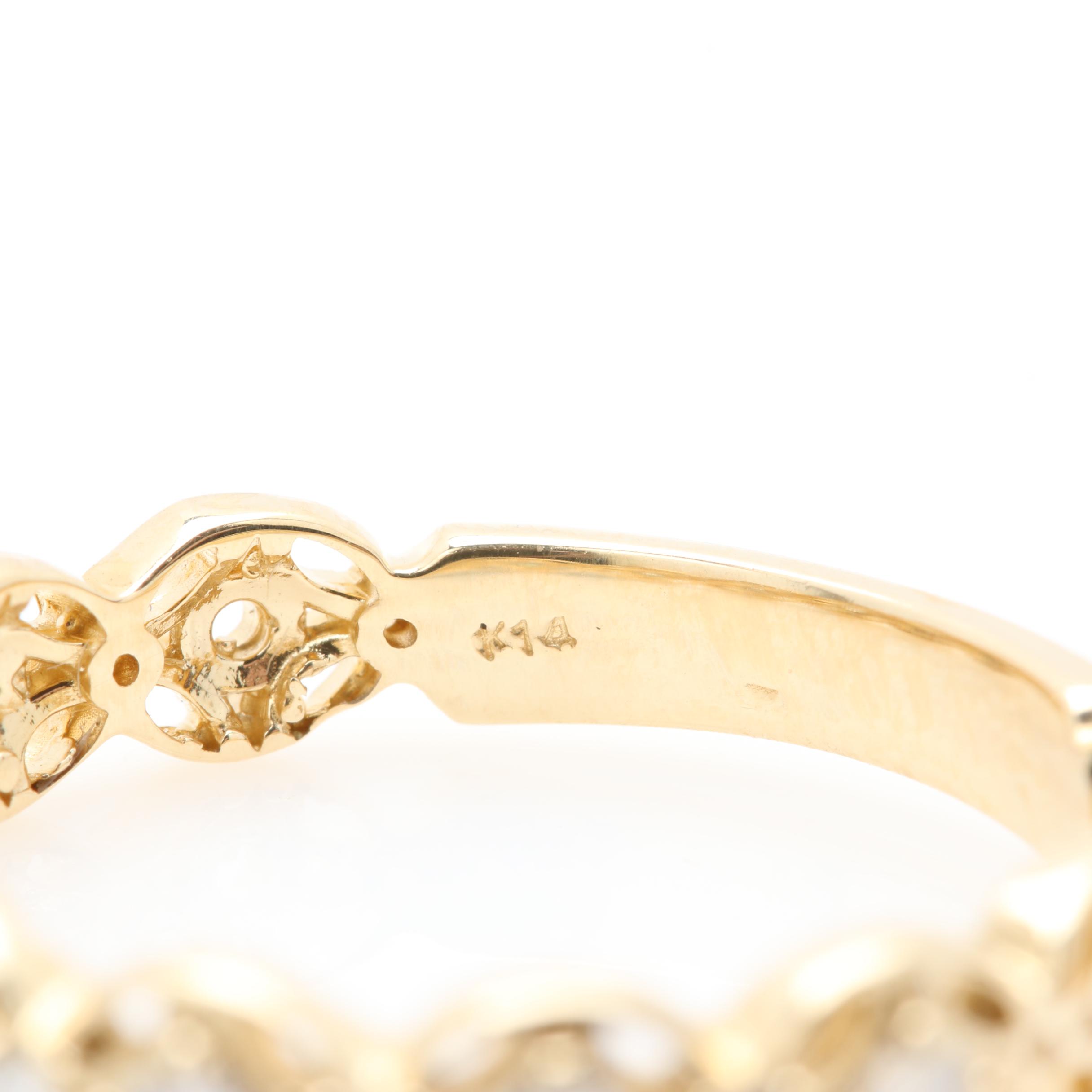 14K Yellow Gold Diamond Ring