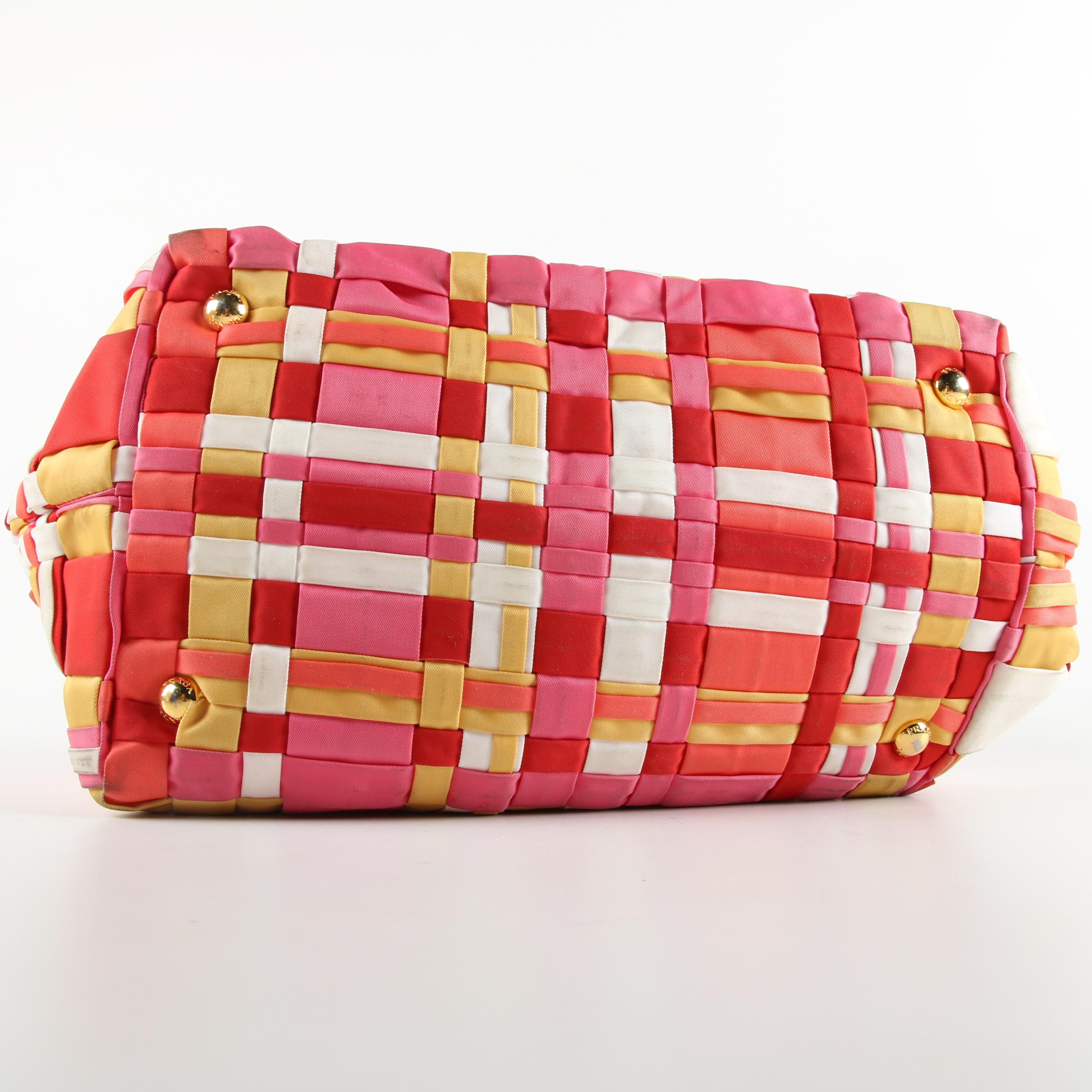 Prada Woven Tessuto Tote