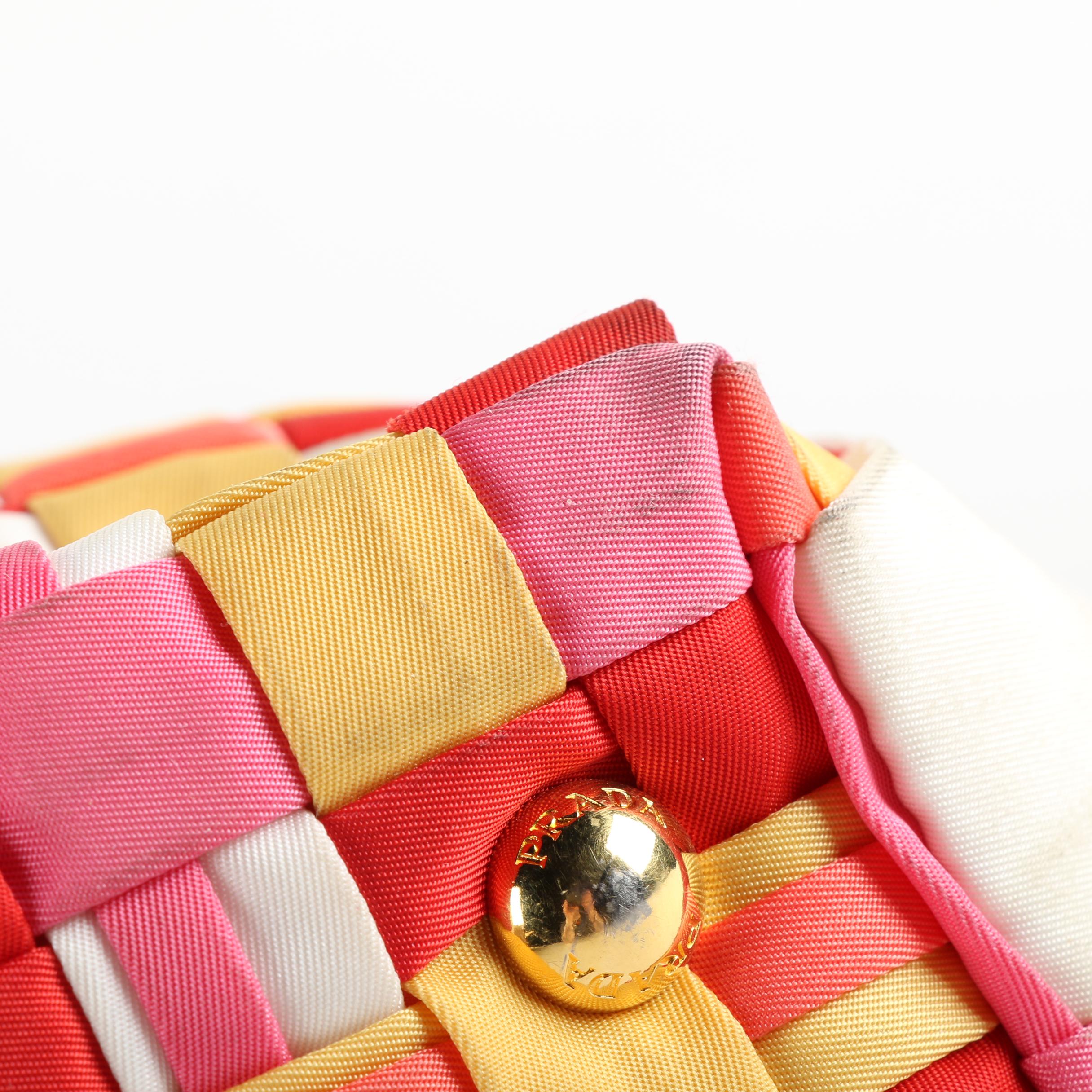 Prada Woven Tessuto Tote