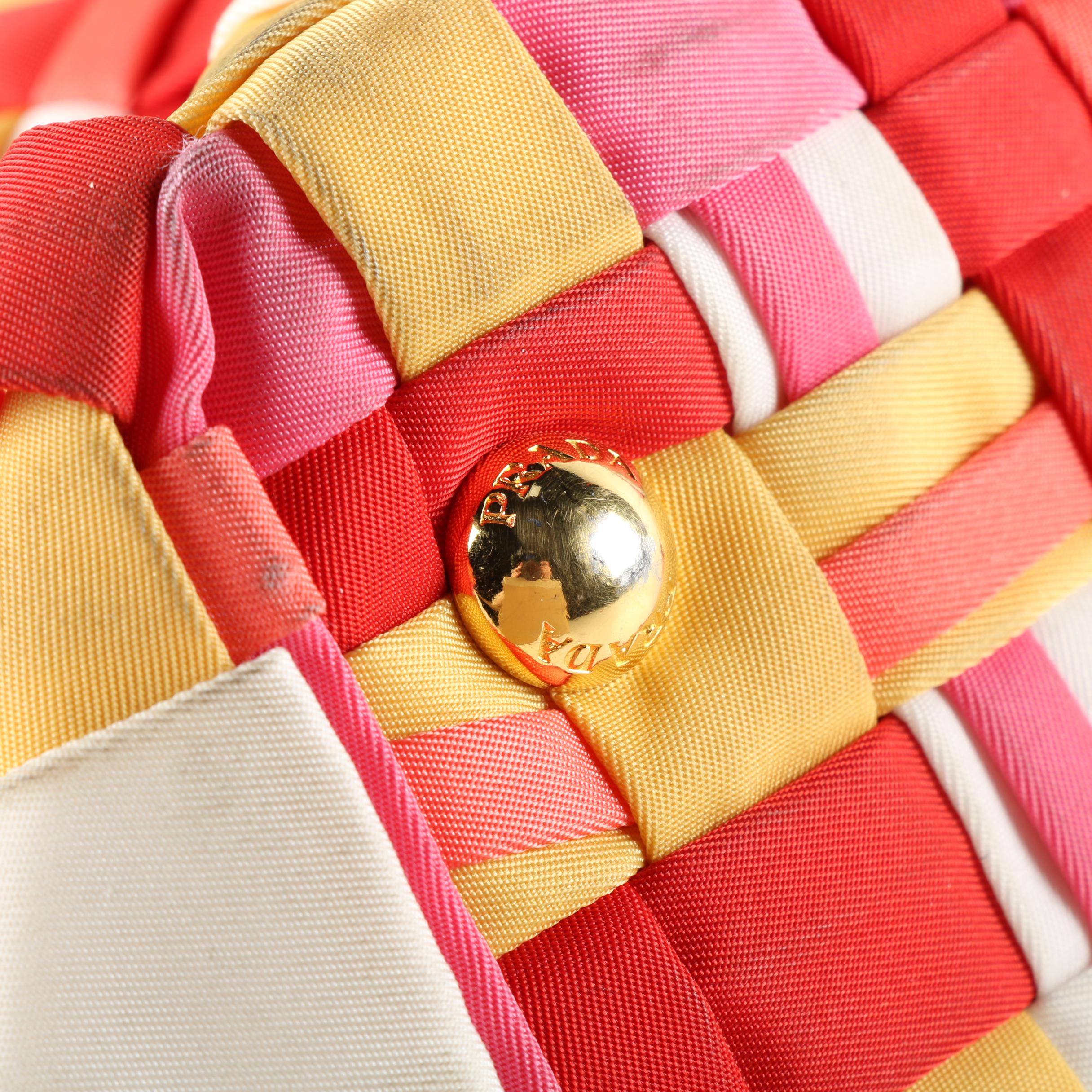 Prada Woven Tessuto Tote