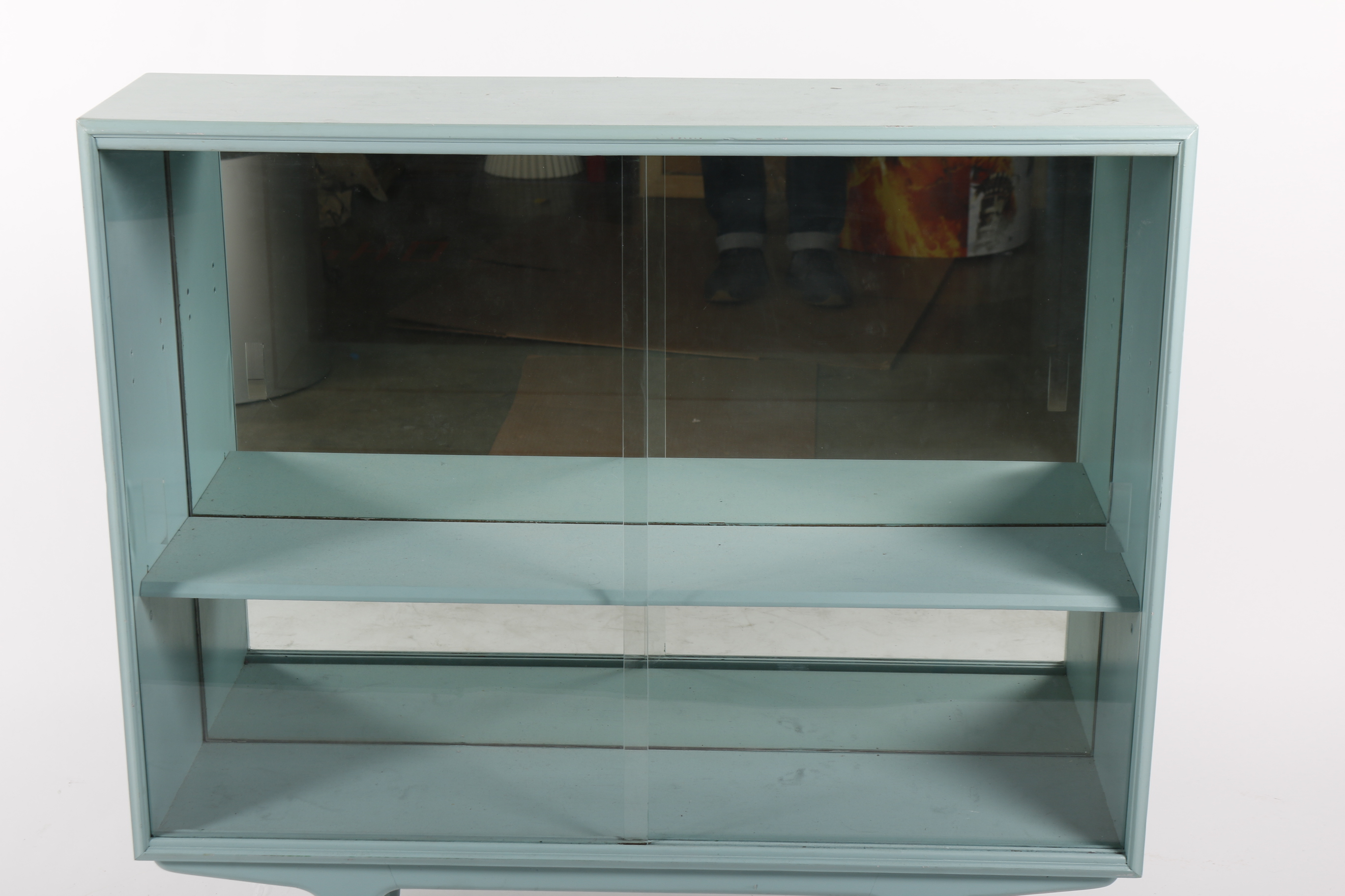 Mid Century Modern Painted Display Cabinet