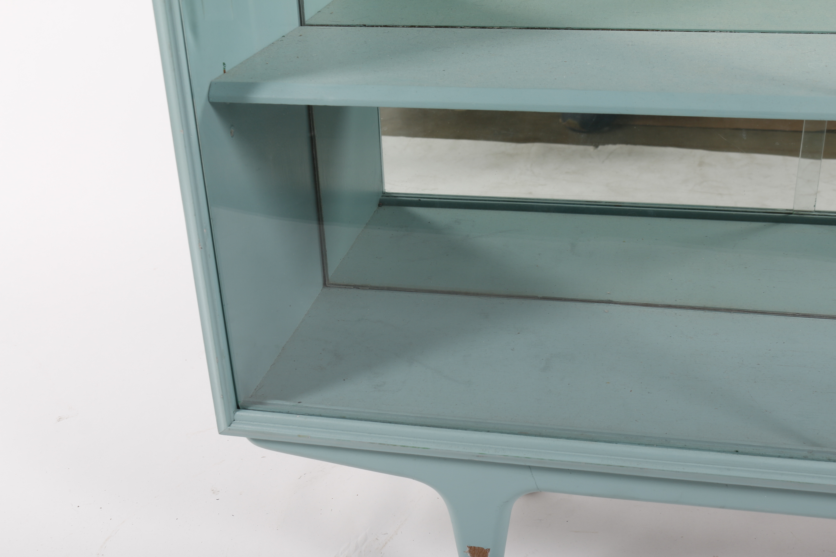 Mid Century Modern Painted Display Cabinet