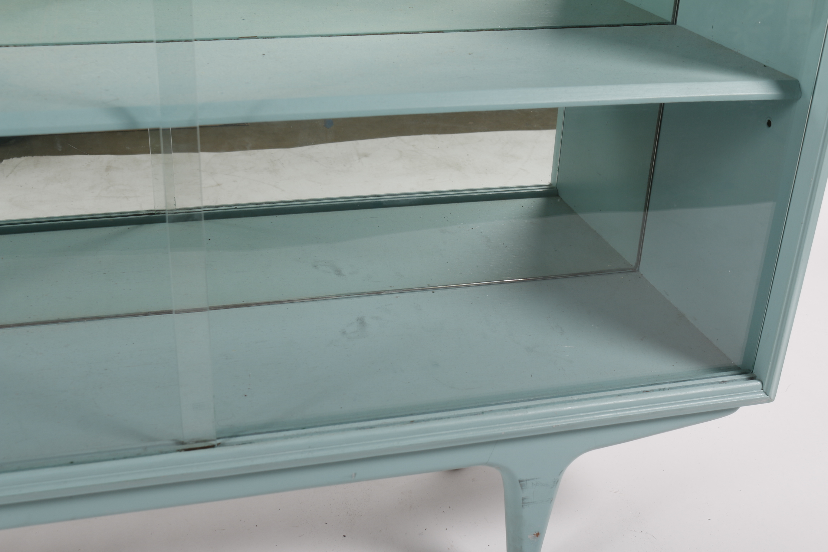 Mid Century Modern Painted Display Cabinet