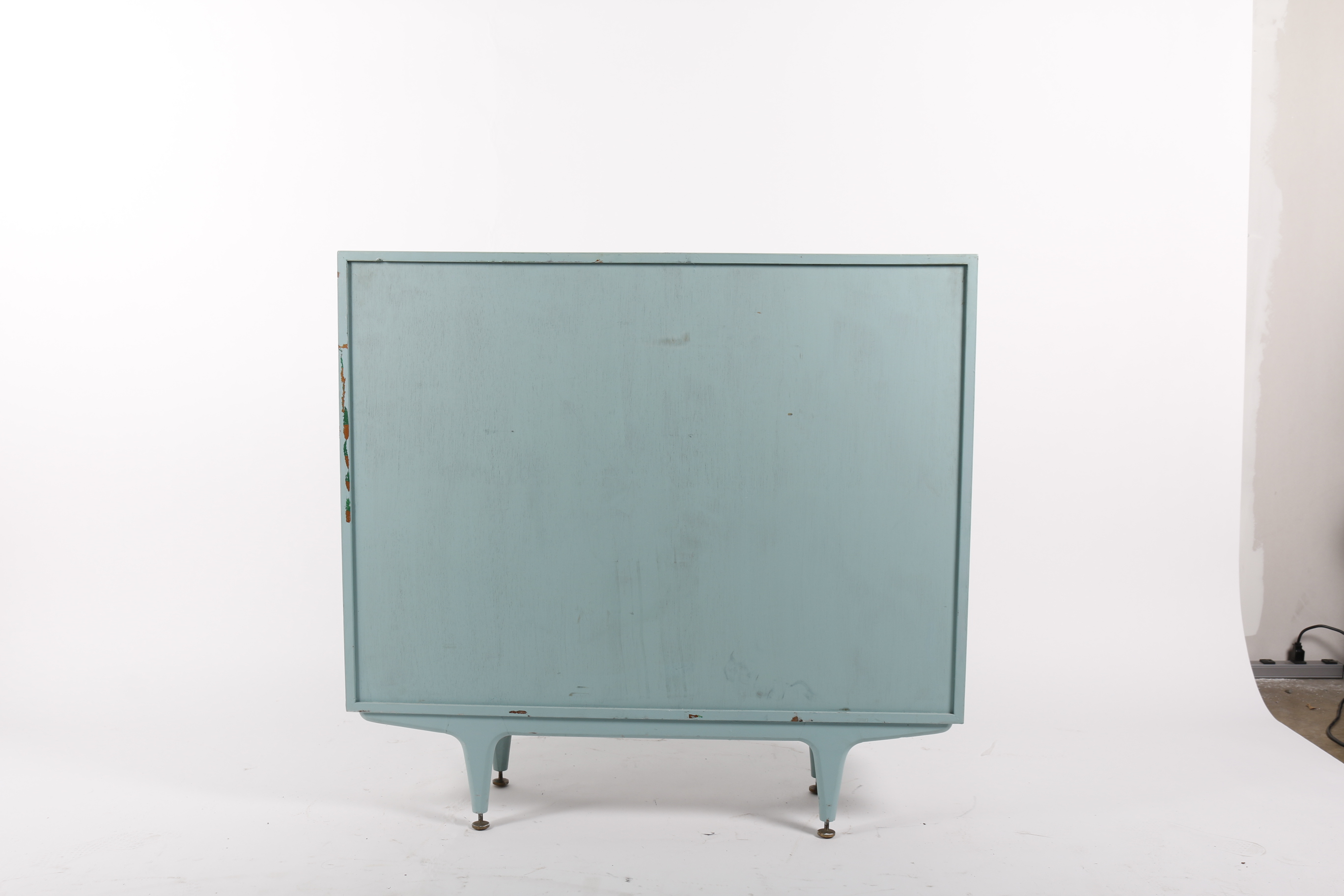 Mid Century Modern Painted Display Cabinet