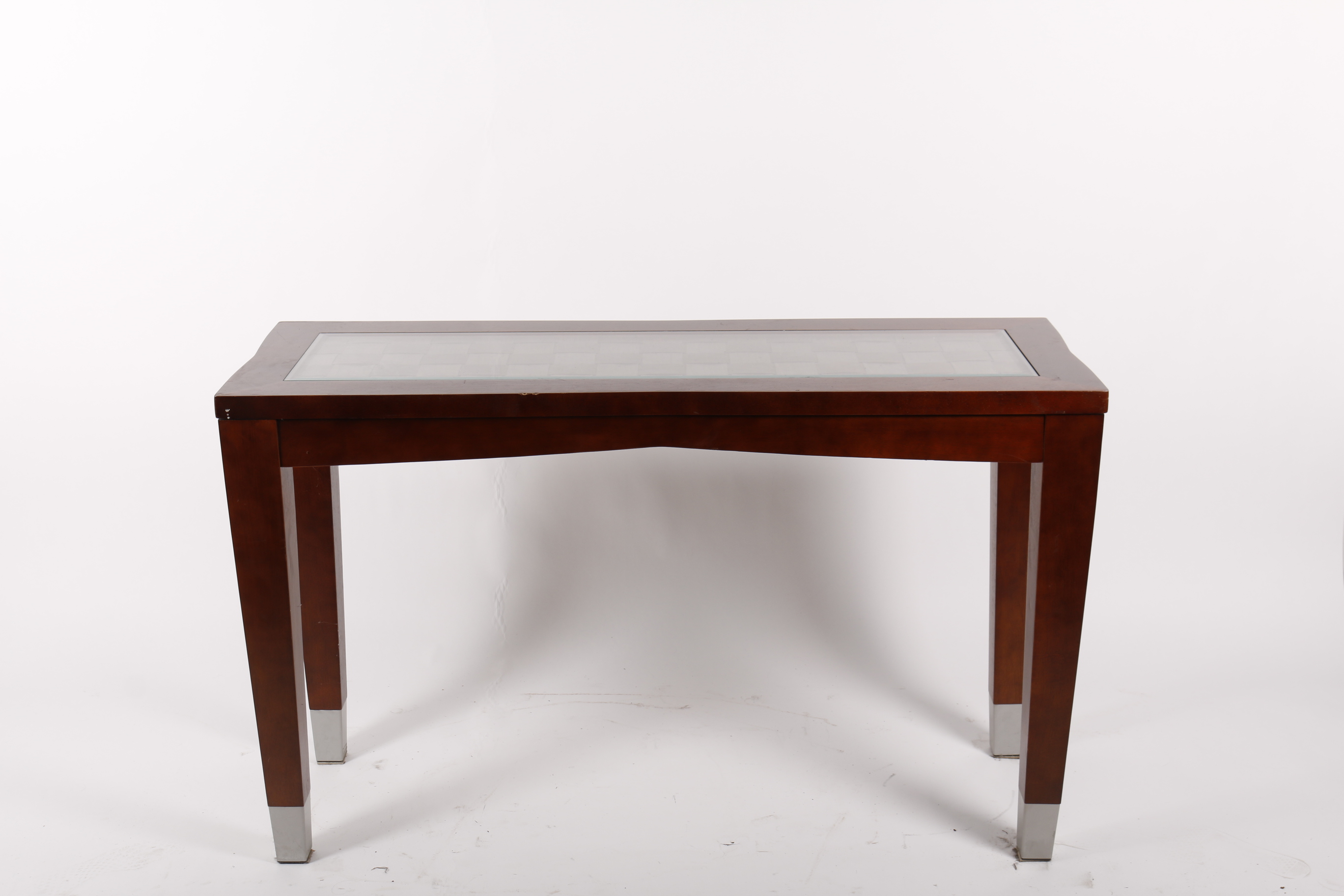 Woven Top Console Table