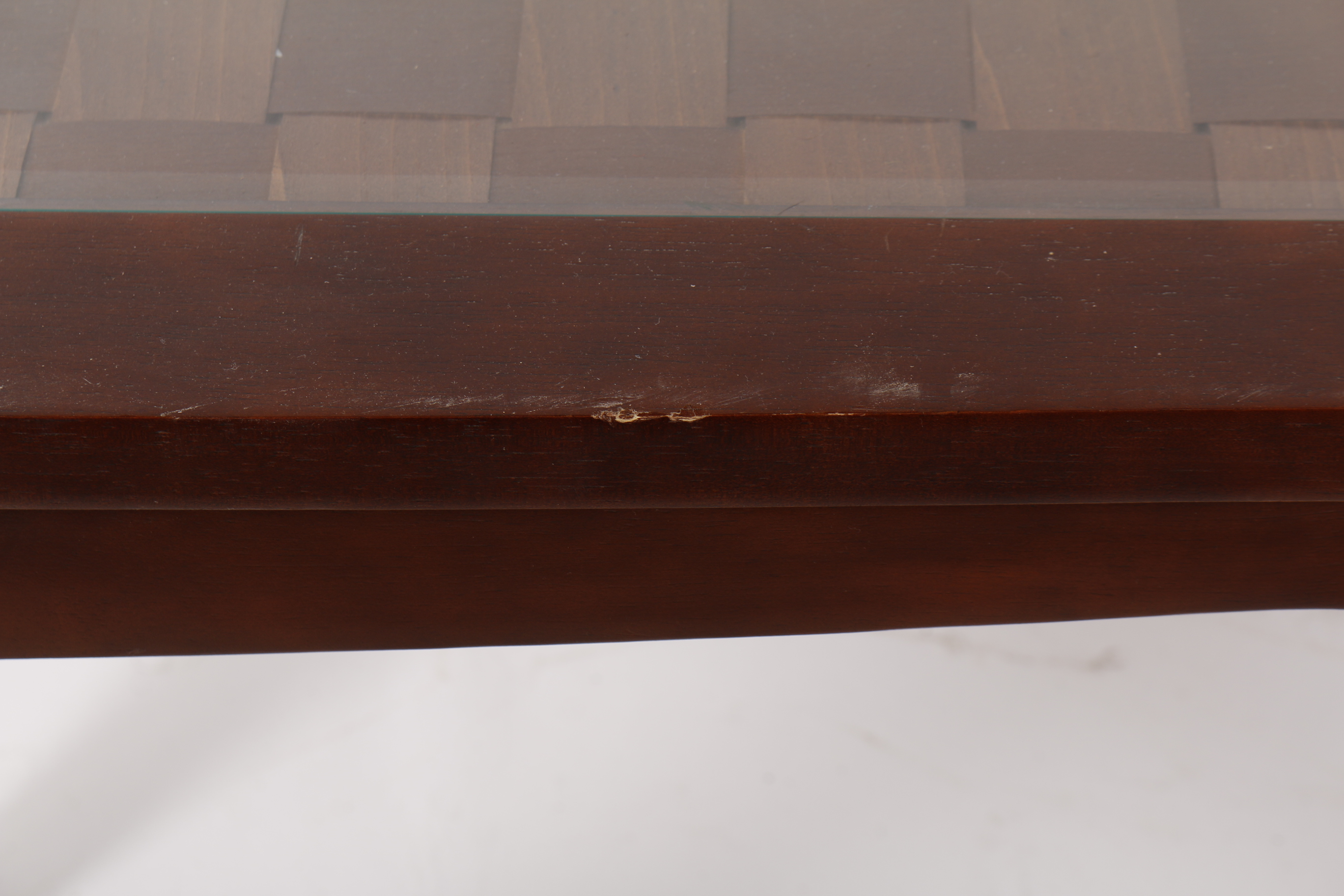 Woven Top Console Table