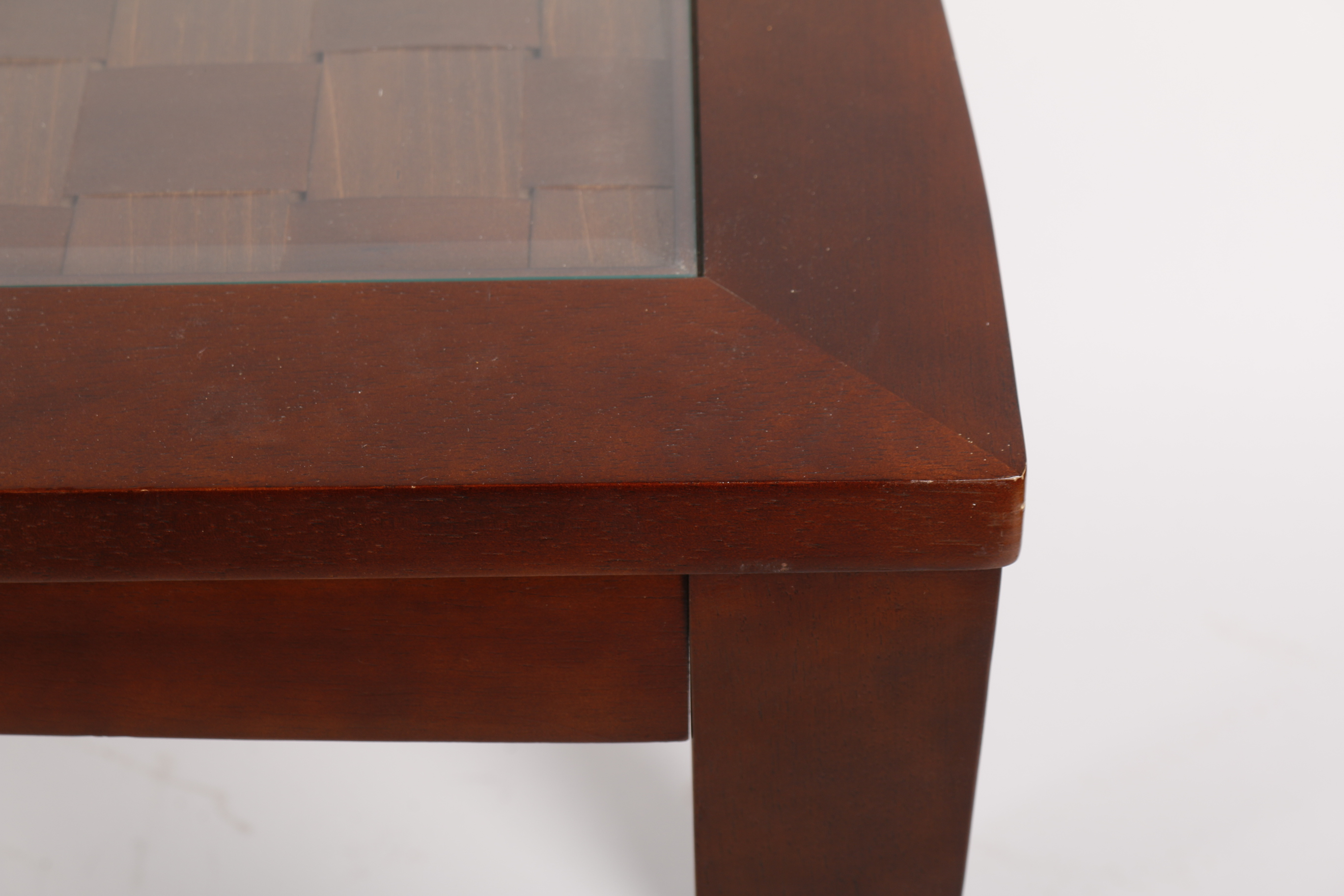 Woven Top Console Table