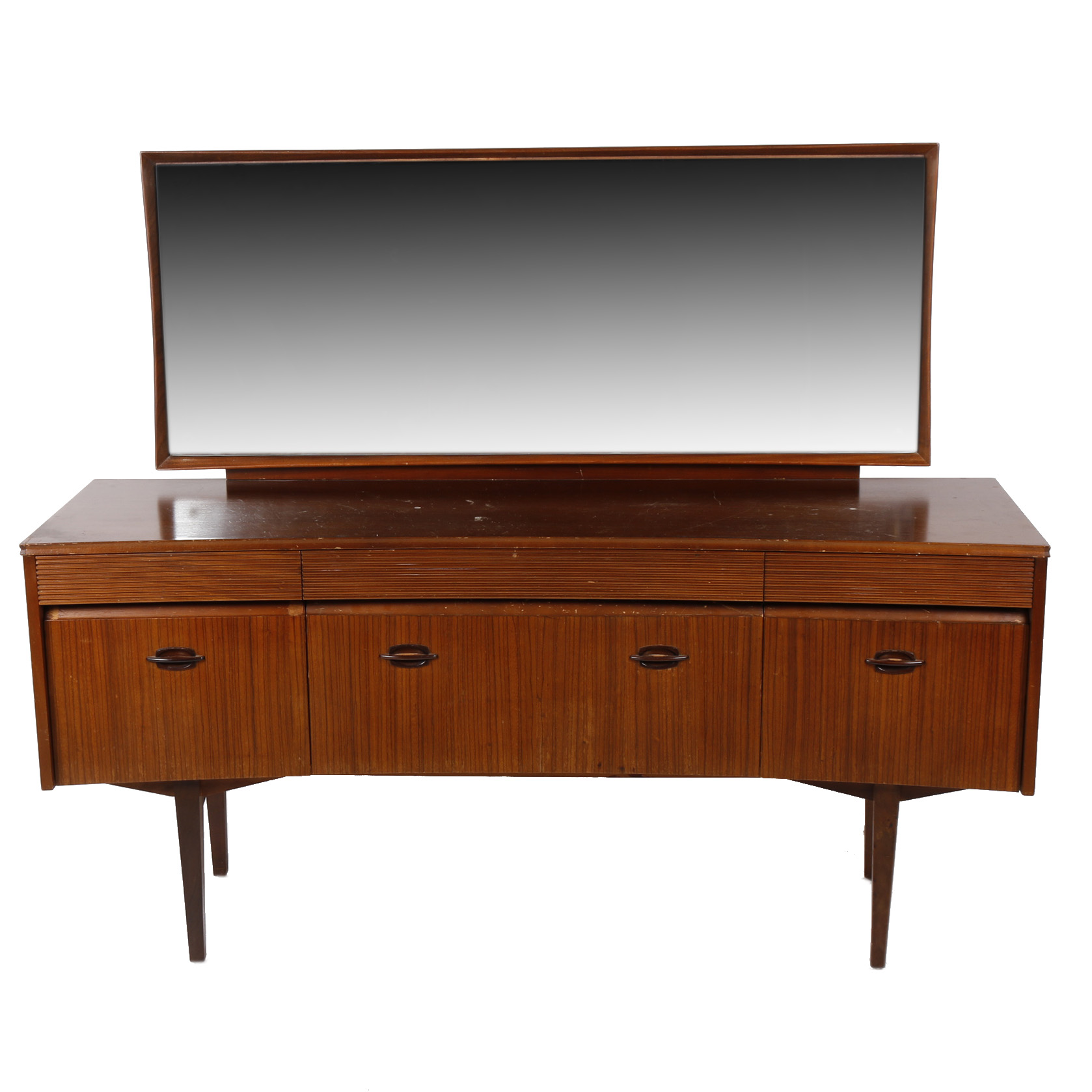 Mid Century Modern Mahogany Sideboard with Mirror