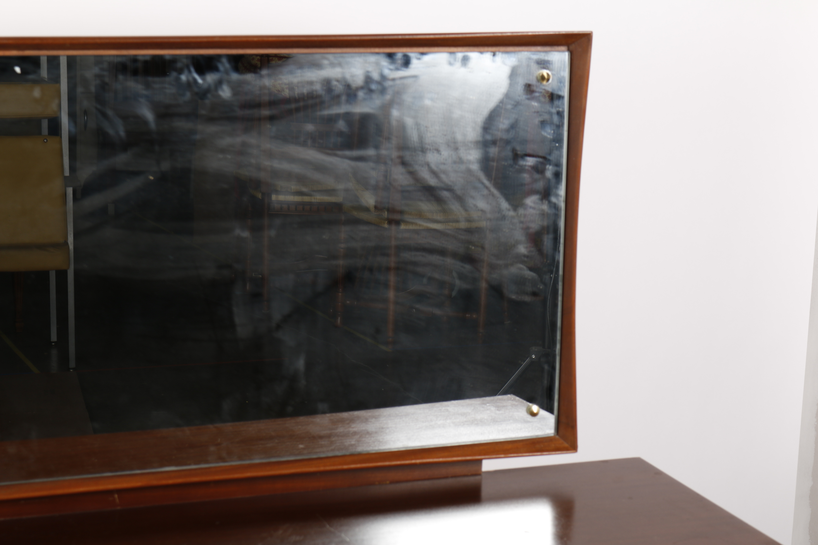 Mid Century Modern Mahogany Sideboard with Mirror