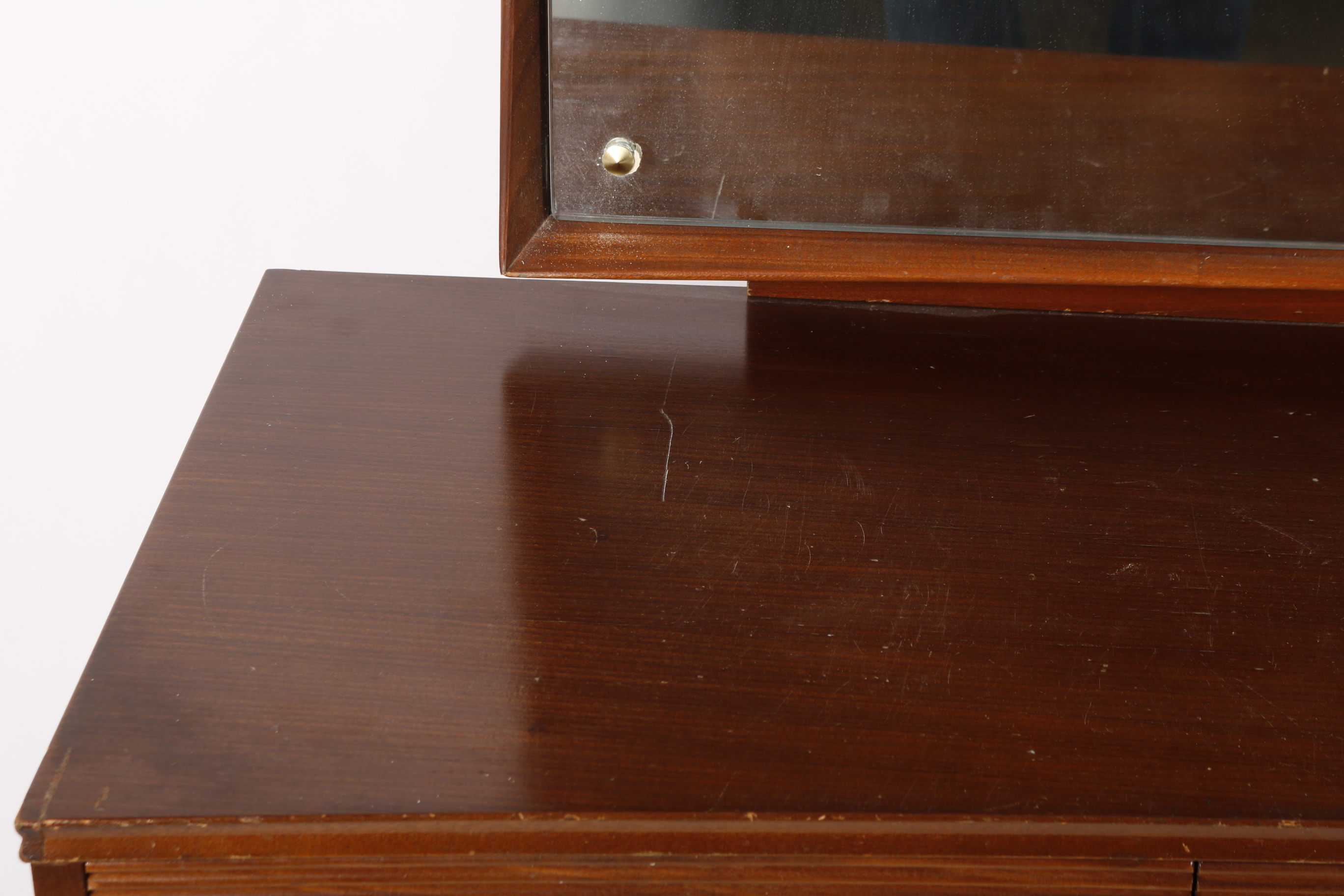 Mid Century Modern Mahogany Sideboard with Mirror