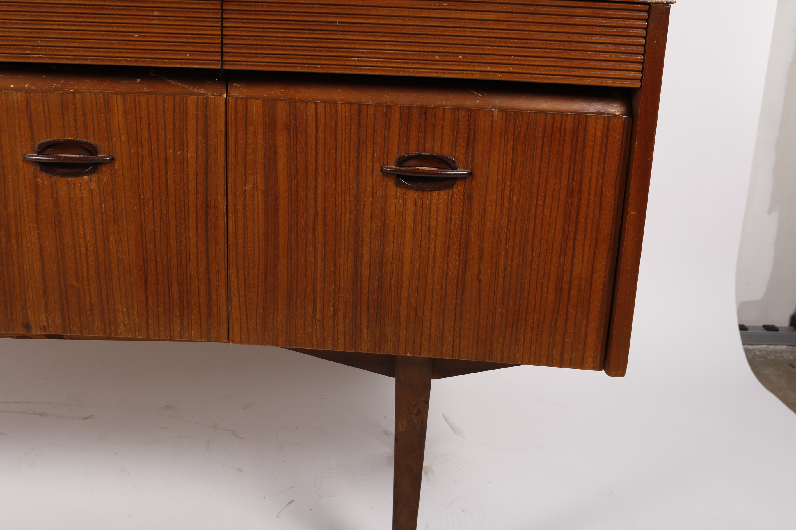Mid Century Modern Mahogany Sideboard with Mirror