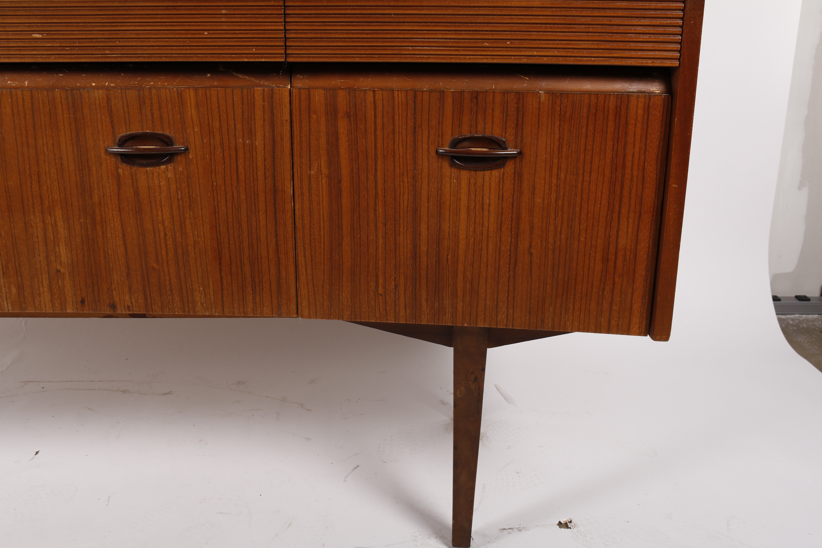 Mid Century Modern Mahogany Sideboard with Mirror