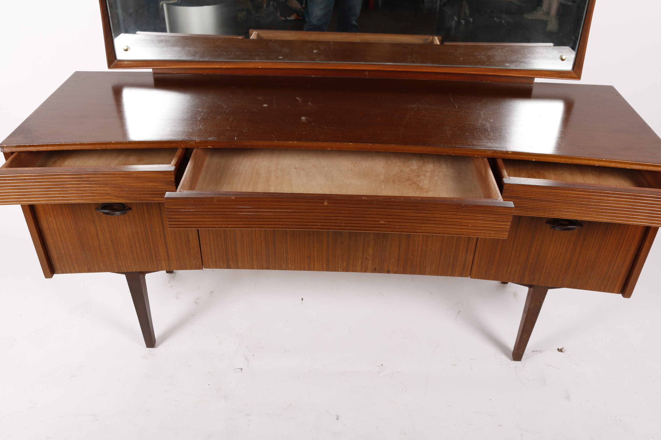 Mid Century Modern Mahogany Sideboard with Mirror
