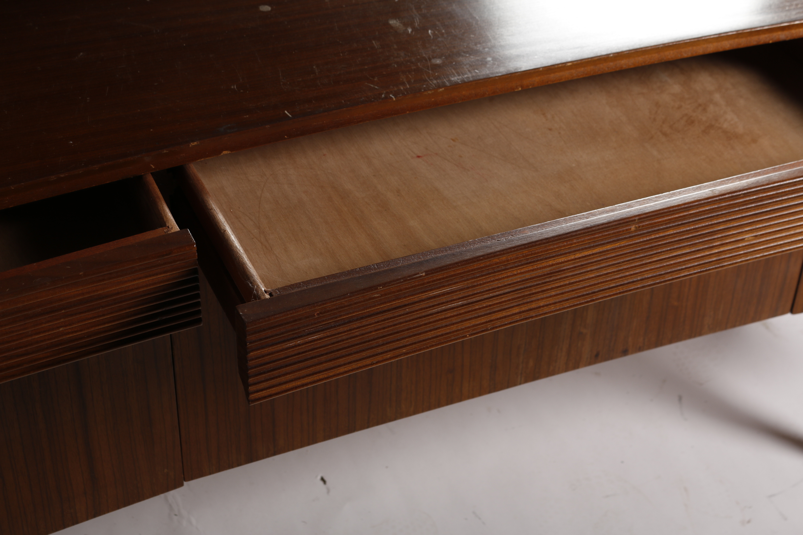 Mid Century Modern Mahogany Sideboard with Mirror