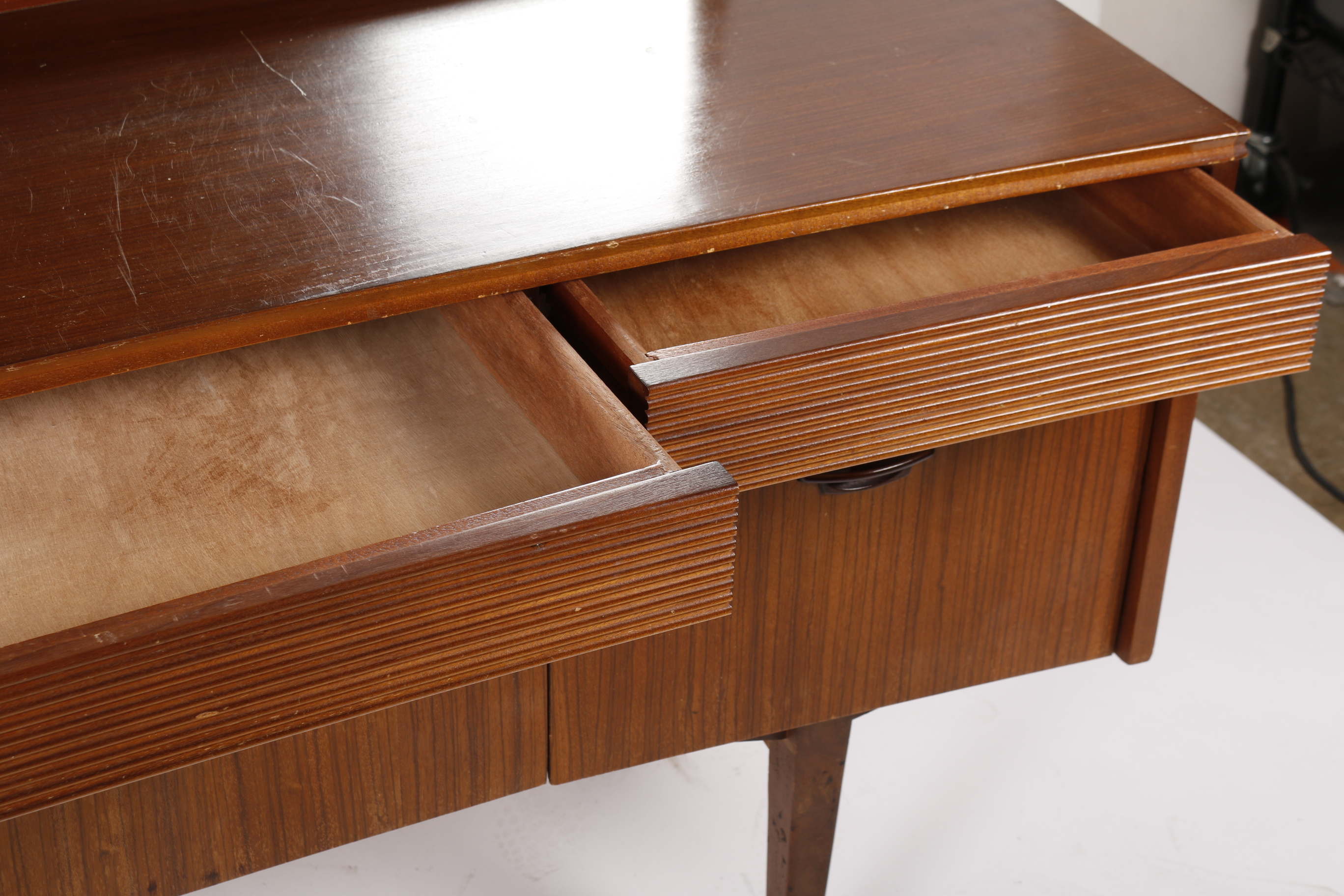 Mid Century Modern Mahogany Sideboard with Mirror