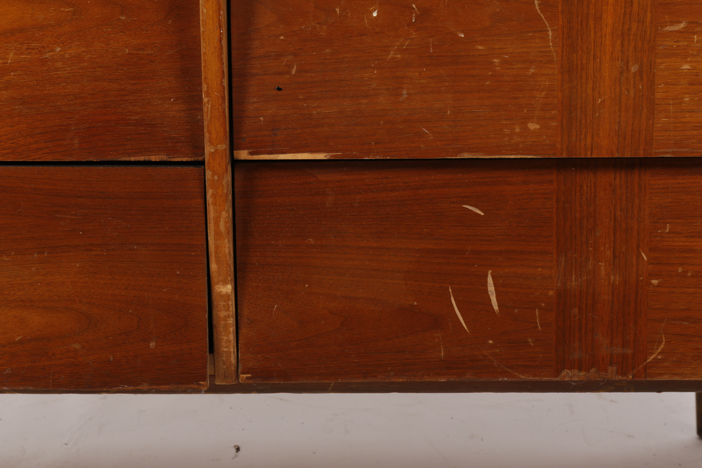 Mid Century Modern Walnut Double Dresser by Ward Furniture